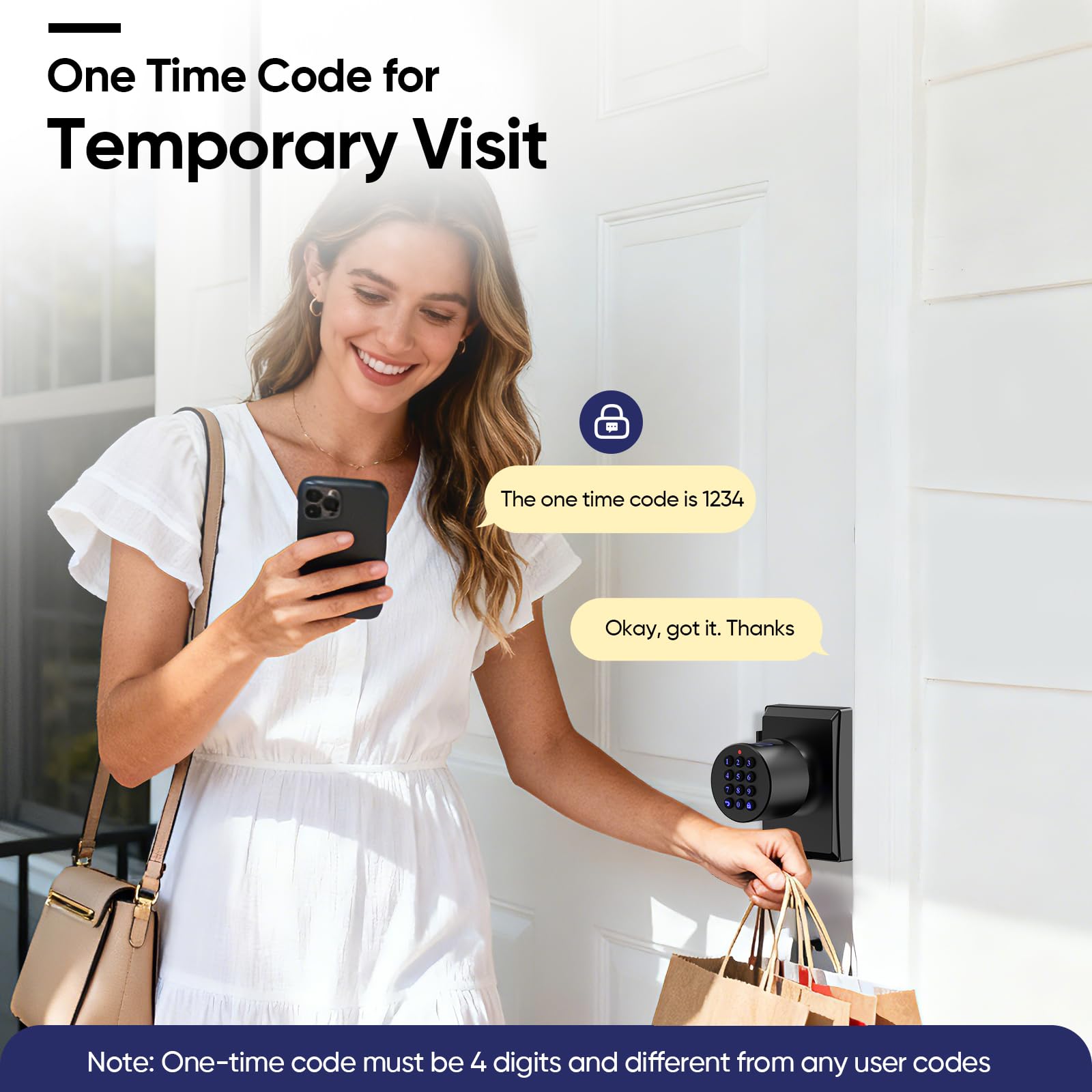 Smart Keyless Door Lock - Keypad Entry -4 Smart Keyless Door Lock - Keypad Entry -4