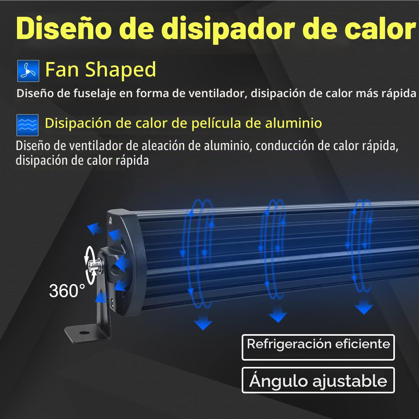 Willpower Barra Led 4x4 42 Pulgadas 540w Barras Led Coche Curvas 7D IP67 Impermeable Tri-fila Faro Led Focos Led 12v 24v 6000k Barras de Luz Led para Tractor SUV ATV UTV Off-road Con Mazo de Cables