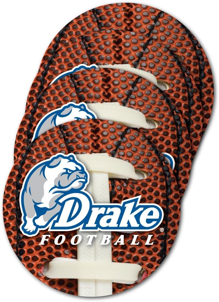 VictoryStore Coasters - Drake University Coaster Set, Football Design, Set of 4
