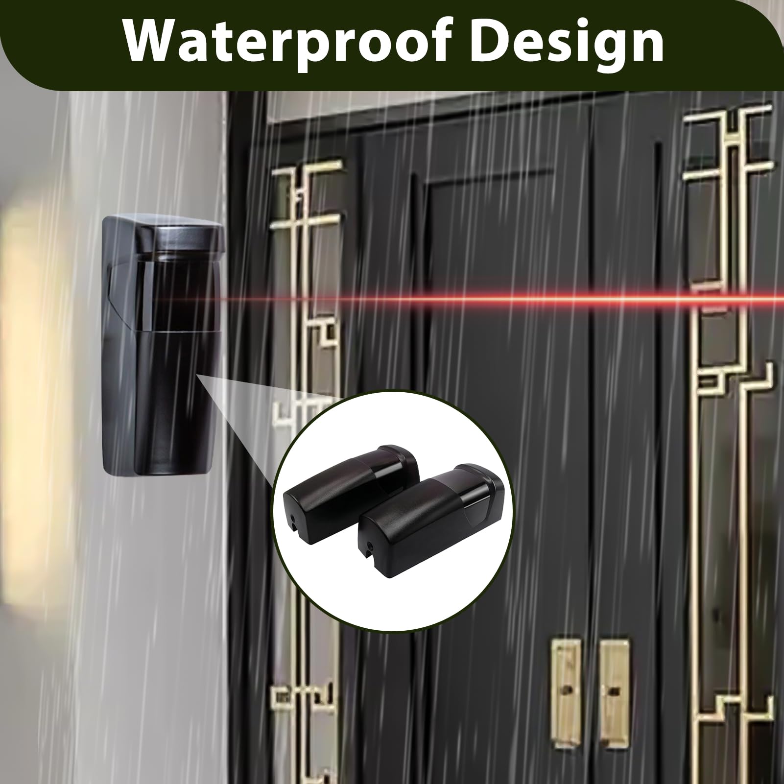 Coppia fotocellule cancello universali, Sensori a Fotocellula a Infrarossi 12/24V /DC/AC per Cancello Automatico e Porta Garage, Certificati IP55, Sensor Lichtstrahl, Distanza Operativa 15-20 Metri