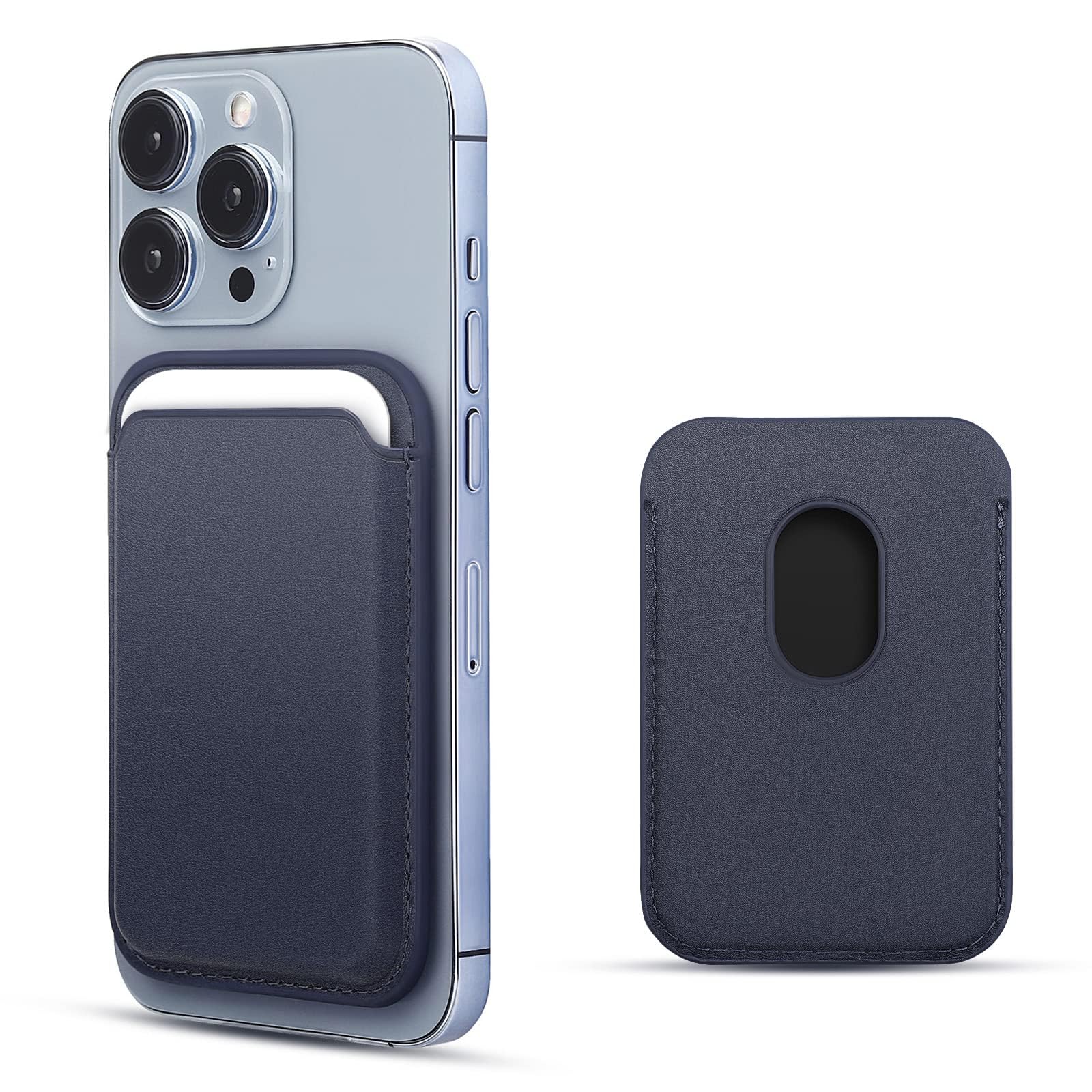 WALLFID Porta Carte Magnetico in Pelle Compatibile con MagSafe per iPhone 17,16,15,14,13 e 12 – Sottile,Compatto e Sicuro, fino a 3 Carte con Protezione RFID