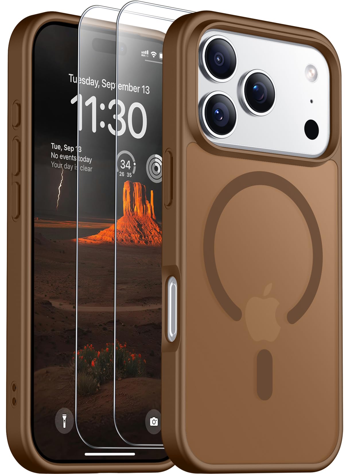 Protection Écran et Coque Magnétique iPhone Anti-Traces de Doigts - 8