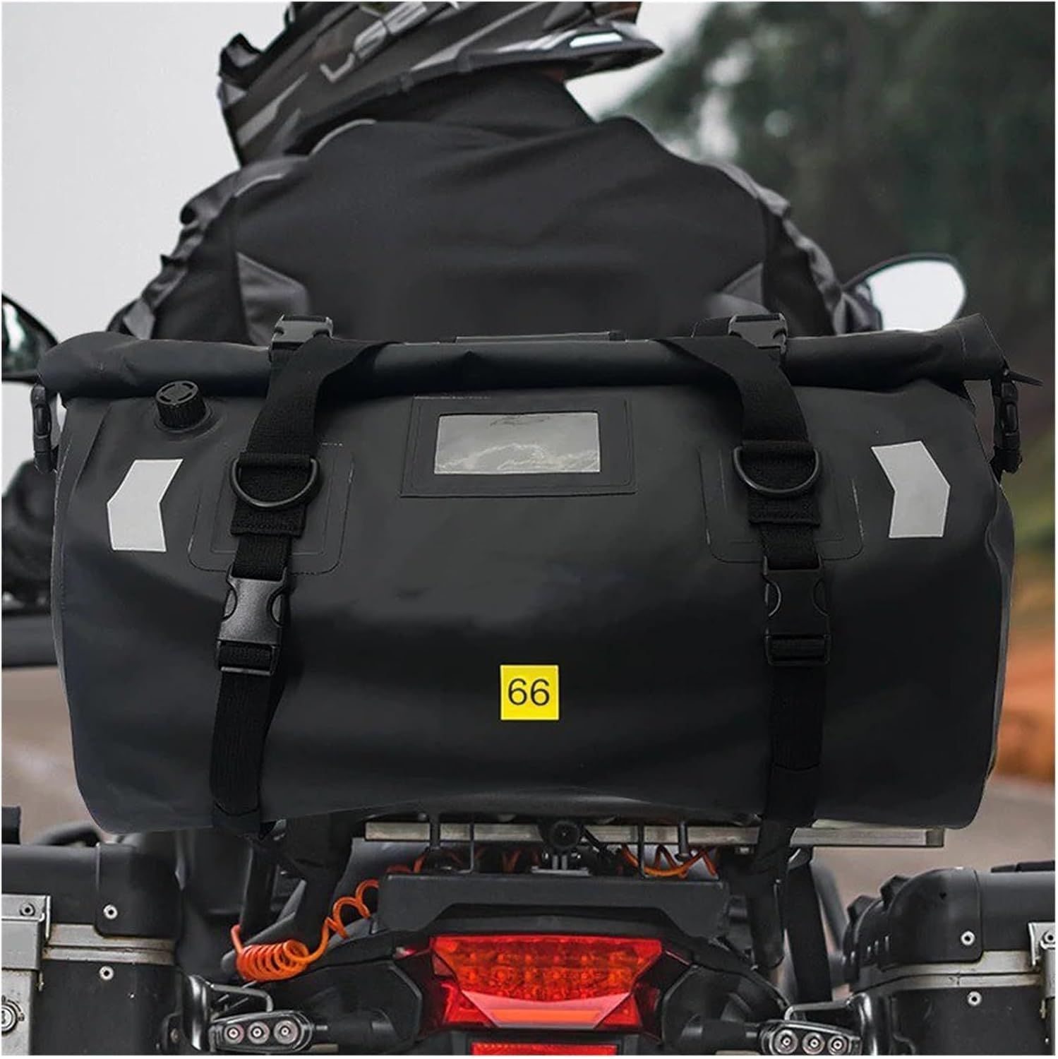 オートバシートバッグ CB500X オートバイ用 大容量 防水 テールバッグ 多機能 丈夫 ハンドバッグ 長距離 バックパック(66