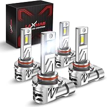 Laxmas Upgrade 9005 9006 LED Bulbs, 44,000LM Ultra Brightness, 6500K Cool White, 700% Brighter Vision, 11 Design, 60,000+ Hours Lifespan, Easy to Install, Plug-N-Play, 4-Pack