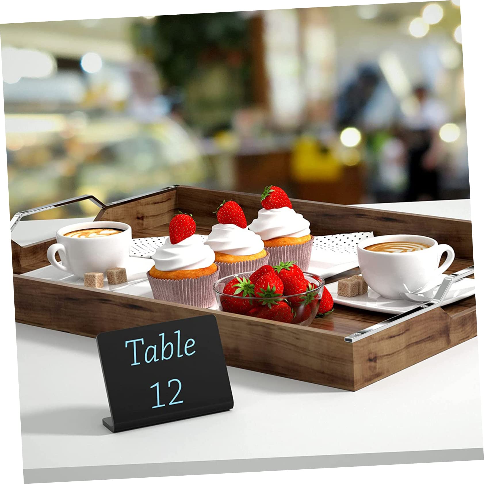 SHINEOFI 3 Sätze Löschbare Nachrichtentafel Süße Kreidetafel Schulschild Mini Whiteboard Trocken Abwischbares Zubehör Tisch Trockenlöschtafel Dekorative Tafeln 10 Stück * 3