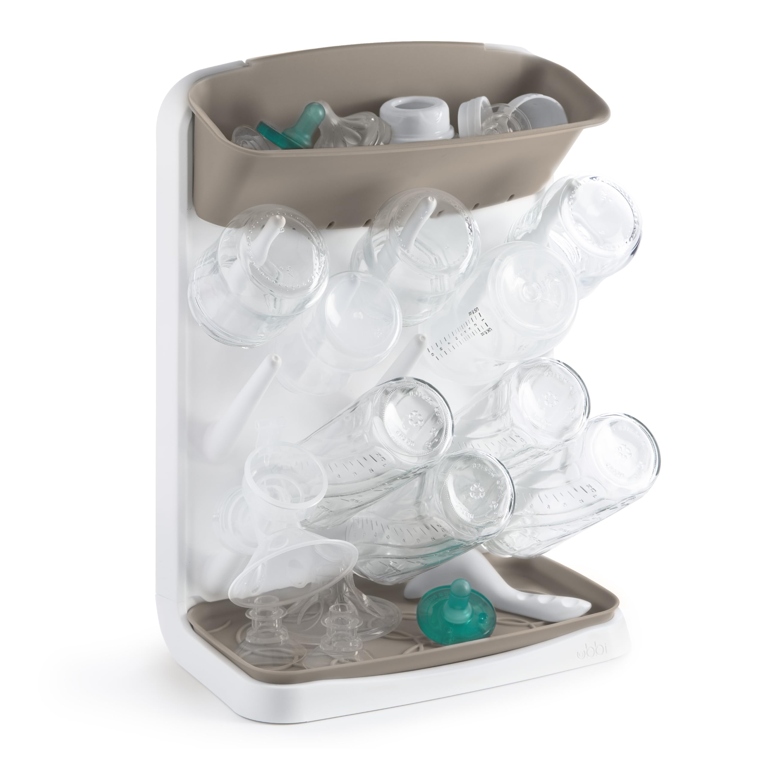 Ubbi Vertical Baby Bottle Drying Rack, Space Saving Countertop Bottle Dryer