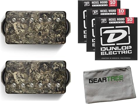 Nailbomb Humbucker Set Camo Alnico V 50 w / Cloth and String