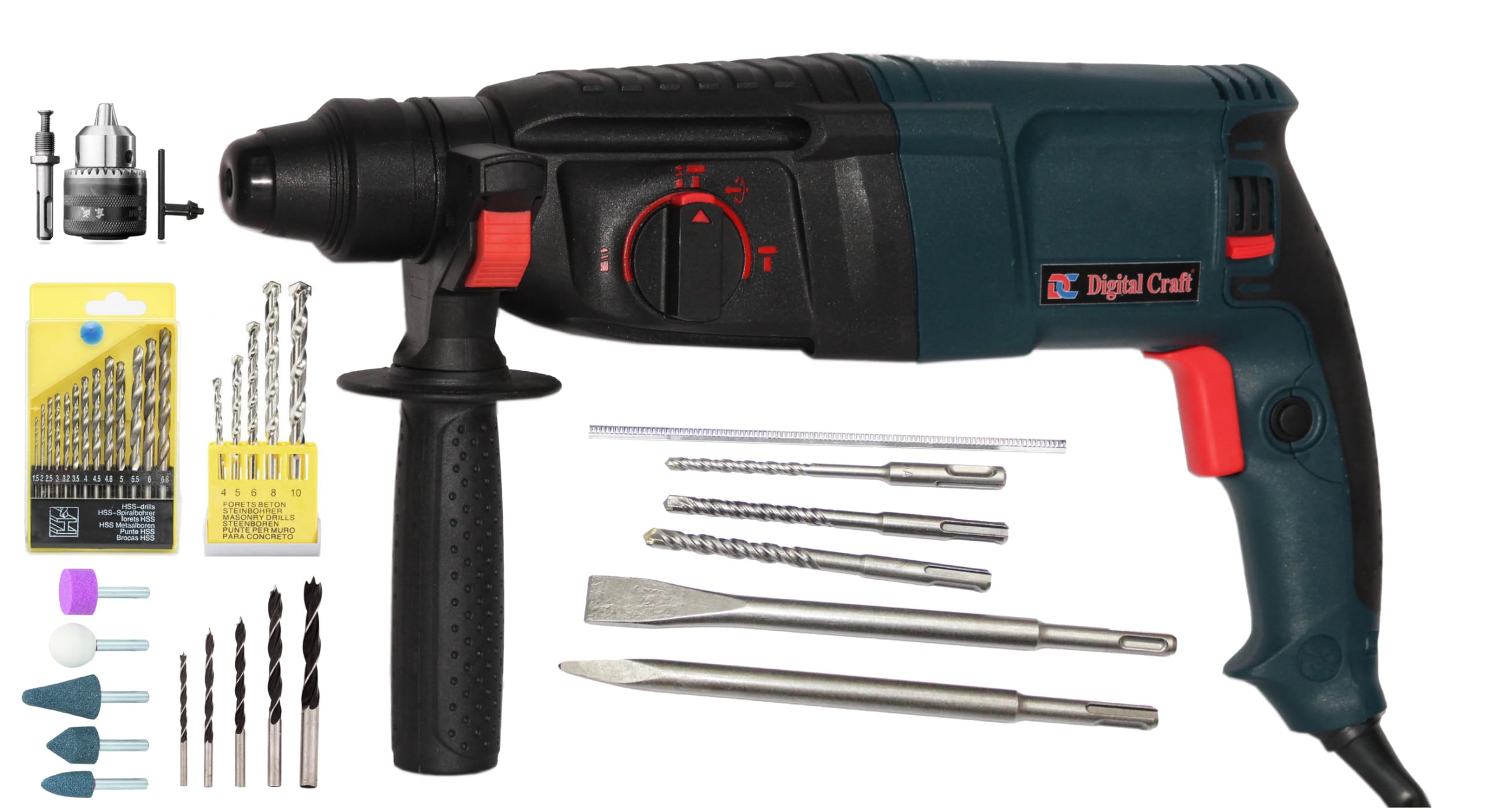 Digital Craft 26MM Heavy Duty Rotary Hammer Drill Machine 800 watts with 3 mode (RED) (B072J71Q83) Amazon Price History, Amazon Price Tracker