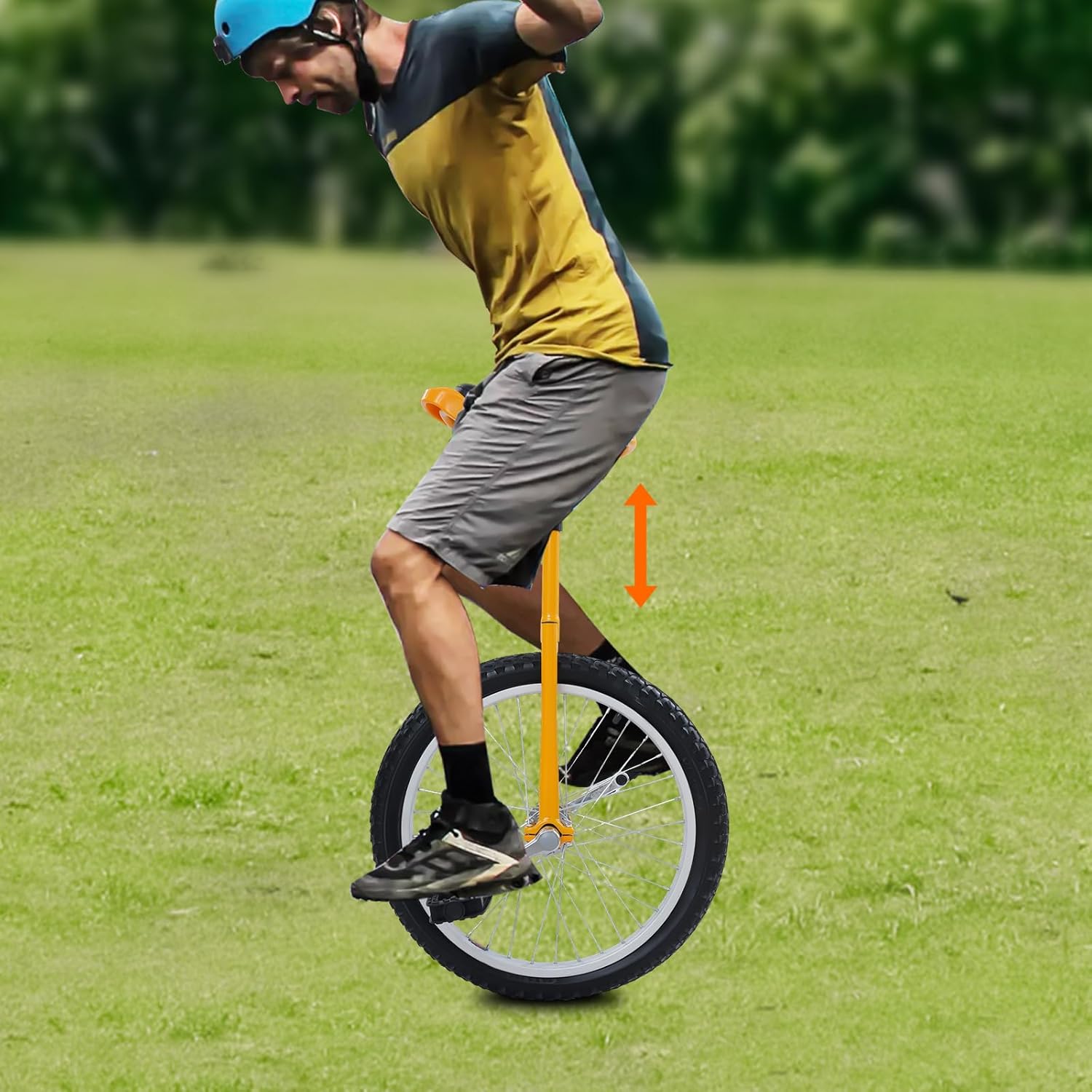Unicycle, 20 Inch Wheel Cycling Exercise Bicycle Outdoor Unicycle Balance Training Unicycles for Daily Fitness Exercises Cycling Practice Balance Training Talent Shows