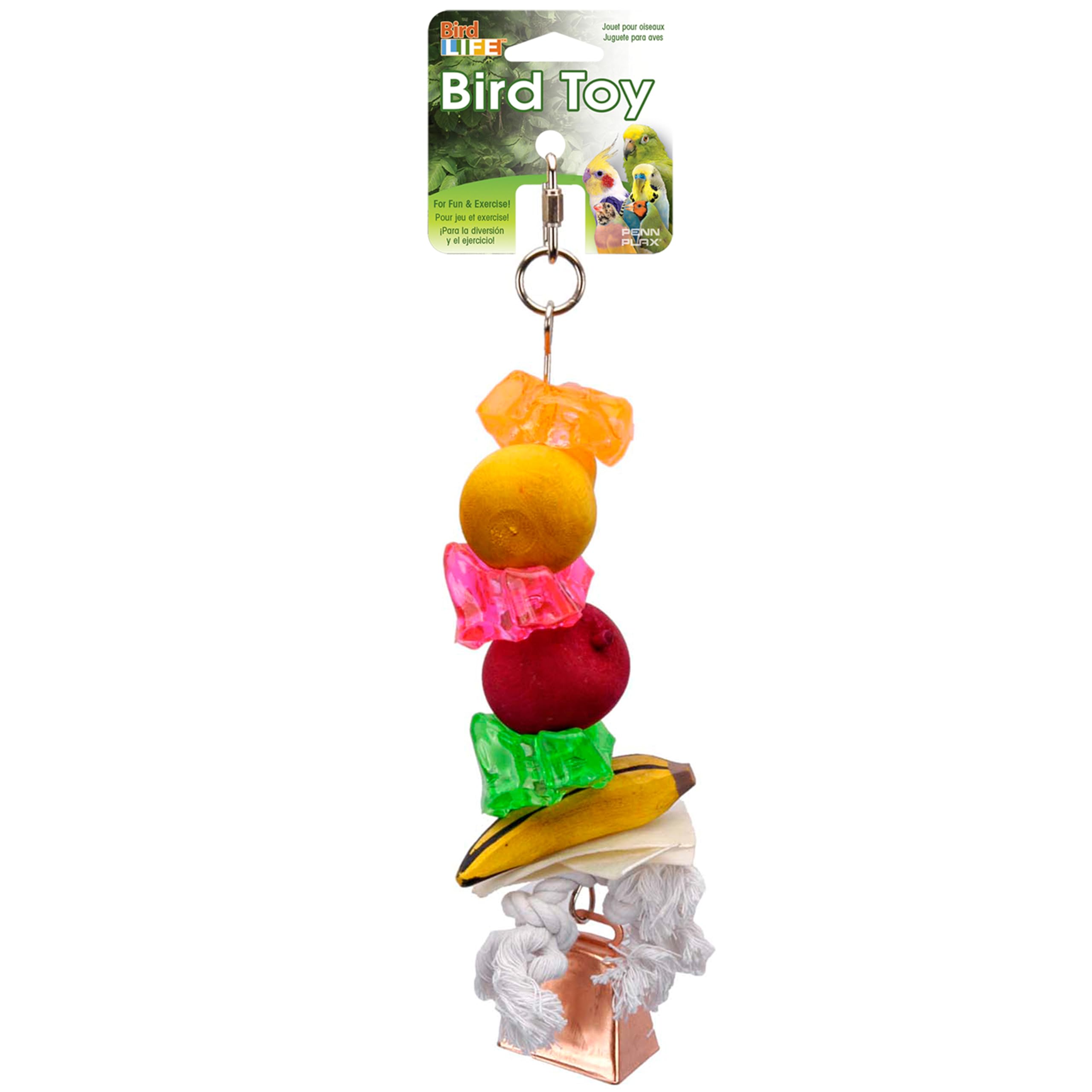 Treat Kabob Penn-Plax Grande pour occuper votre oiseau dans sa grande cage