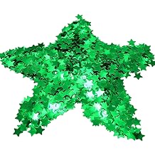 Green Star Glitter Confetti0.78 inch,Foil Metallic Table Confetti for St.Patrick's Day Wedding Party Decorations3.52 oz