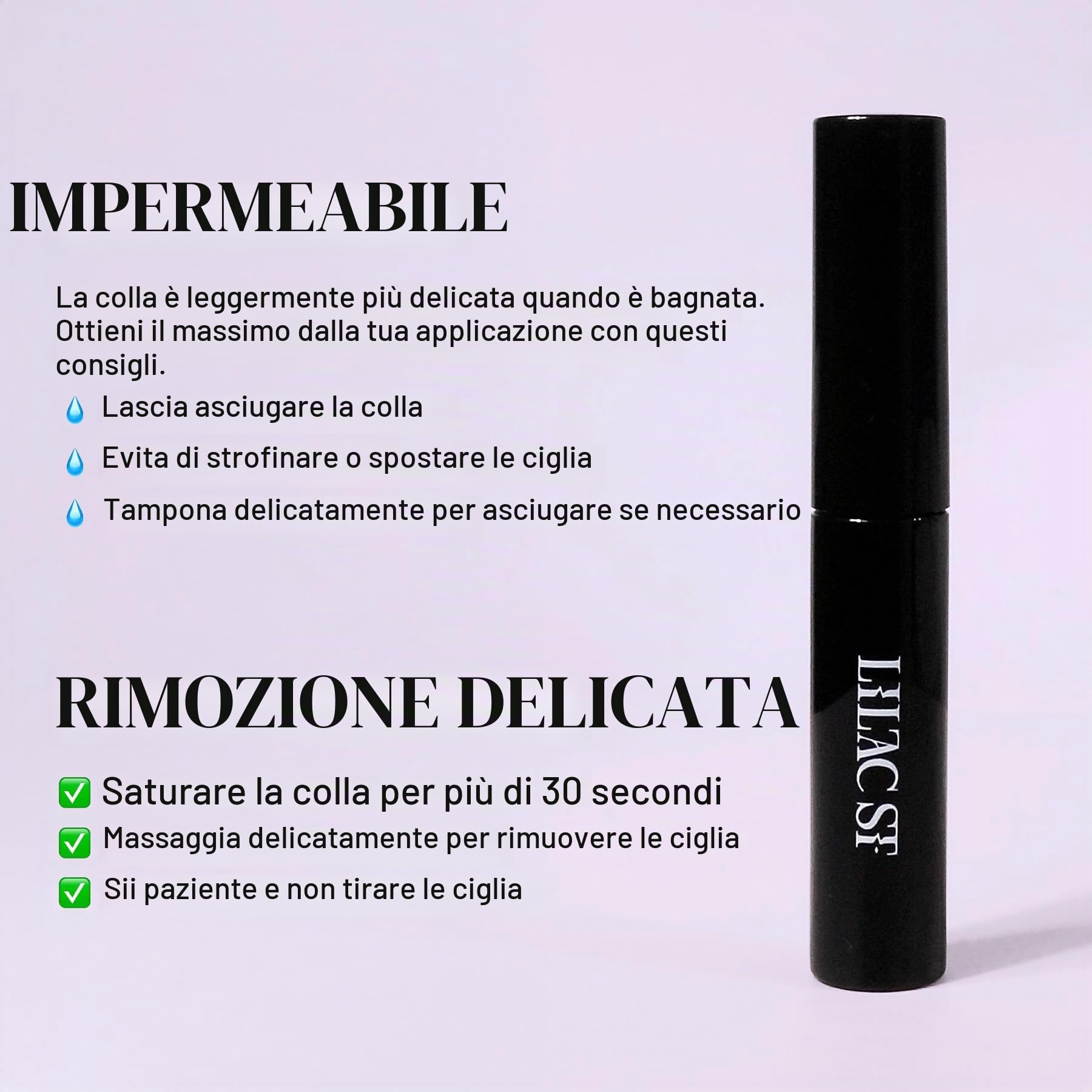 Lilac St. Lilac Pro Colla per ciglia appositamente formulata per l'applicazione delle ciglia, per l'uso con tutti gli stili di ciglia viola