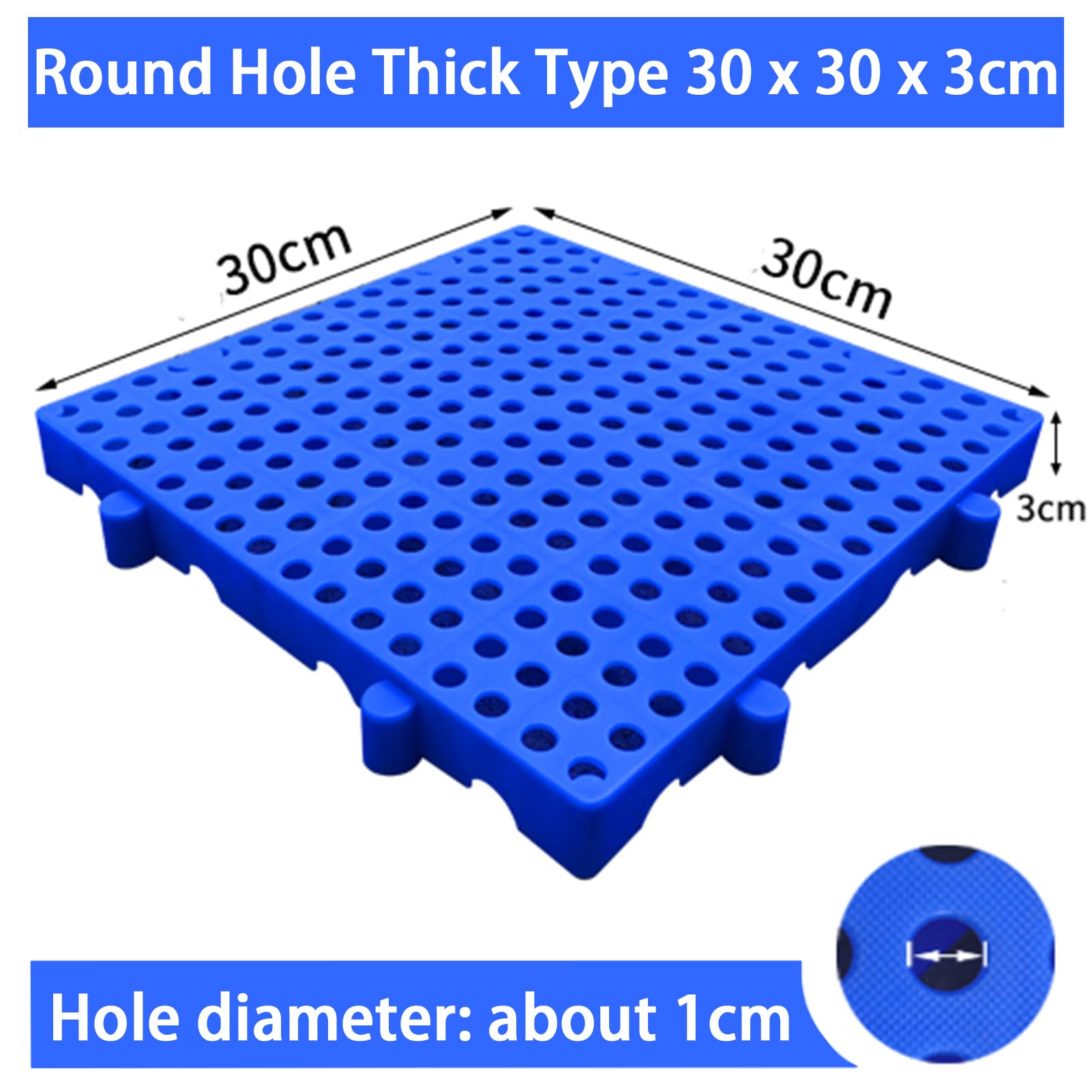 Aazon.co: 2 Pcs Plastic Pallets, Lightweight Waterproof Plastic Floor