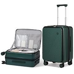 mixi 20 Inch Expandable Carry On Luggage PC Hard Shell Suitcase Top Opening Rolling Travel Suitcases with Spinner