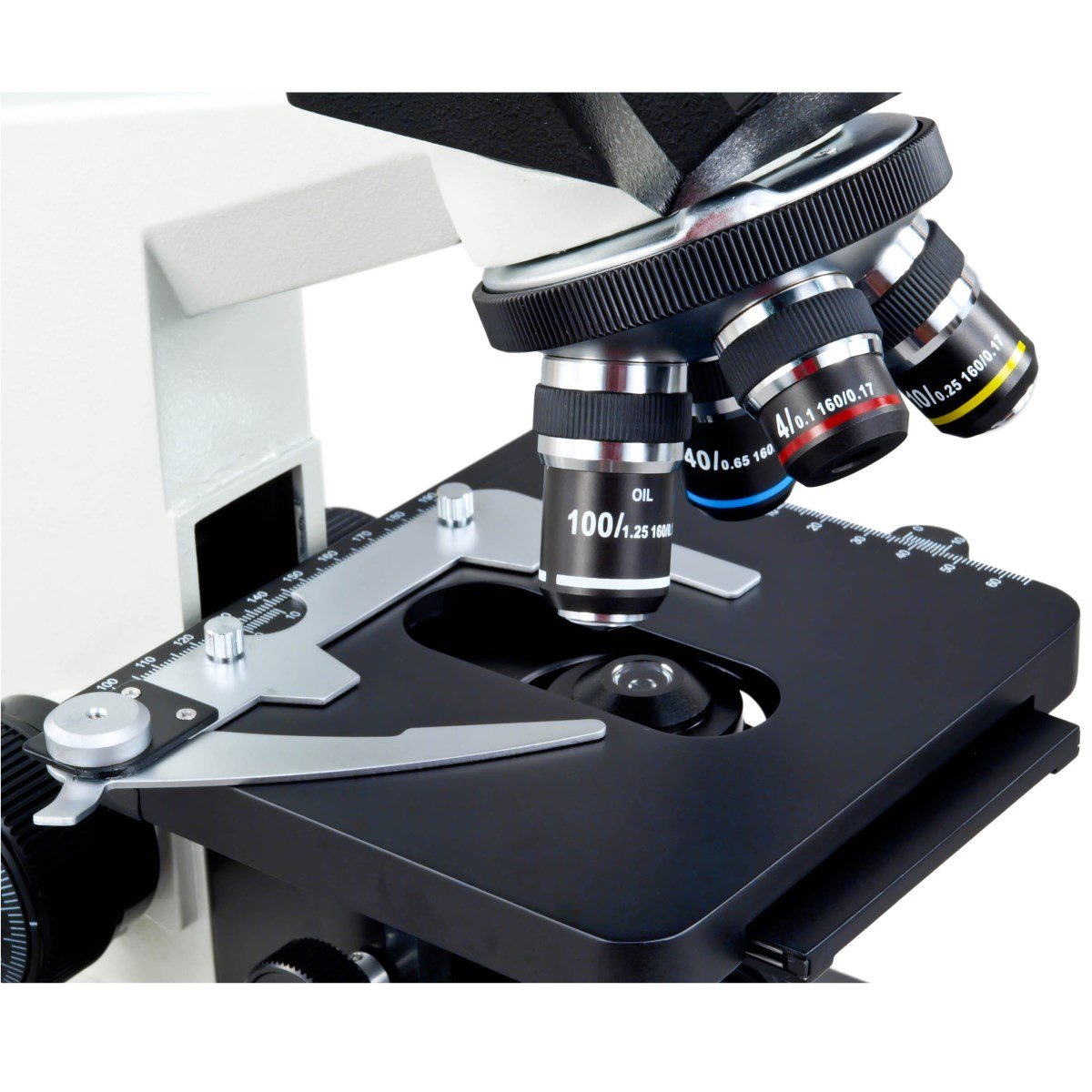 Omax m837zl-a191 seco Darkfield 40 x -2500 X de alta potencia LED reemplazable luz trinocular sangre análisis compuesto biológica microscopio