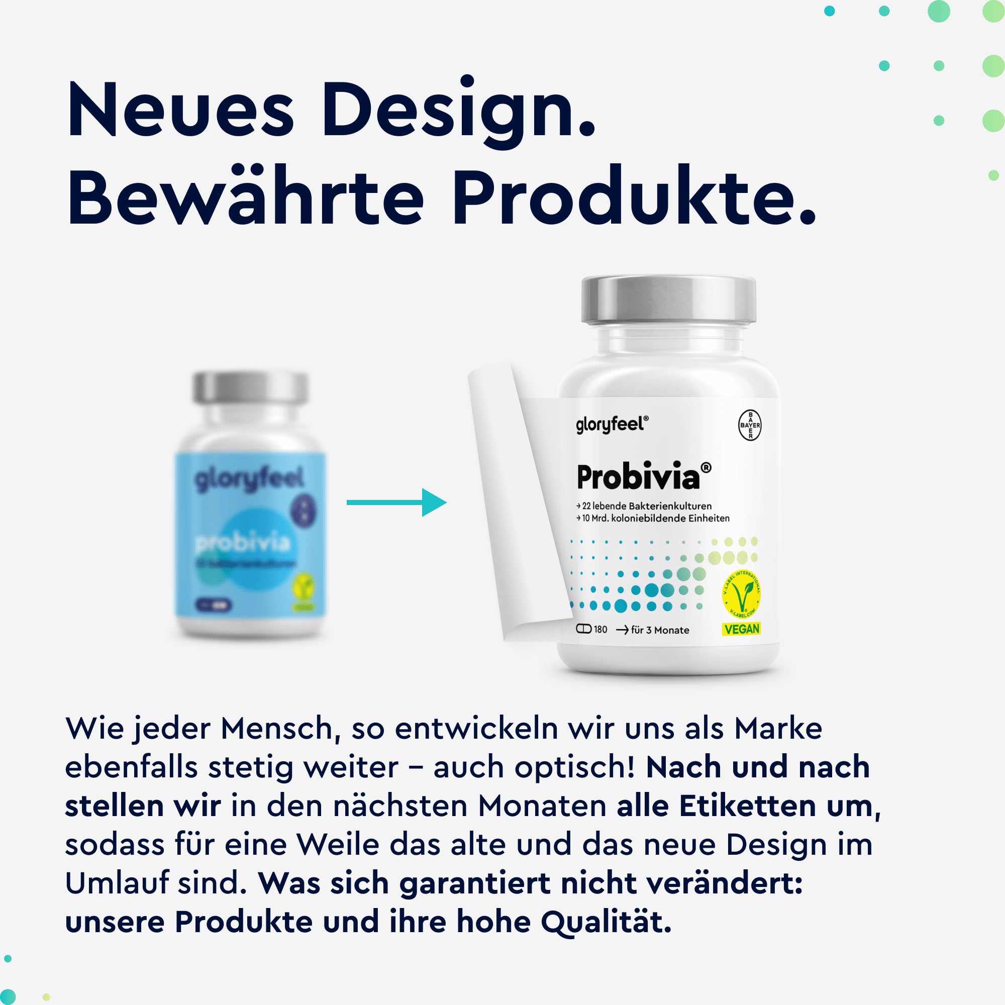 Probivia® Kulturen Komplex 10 Mrd. KBE pro Tagesdosis - 476 Mrd. KBE pro 1g Rohstoff - 22 Bakterienstämme & Inulin - 180 Kapseln - u.a. Lactobacillus, Bifidobacterium