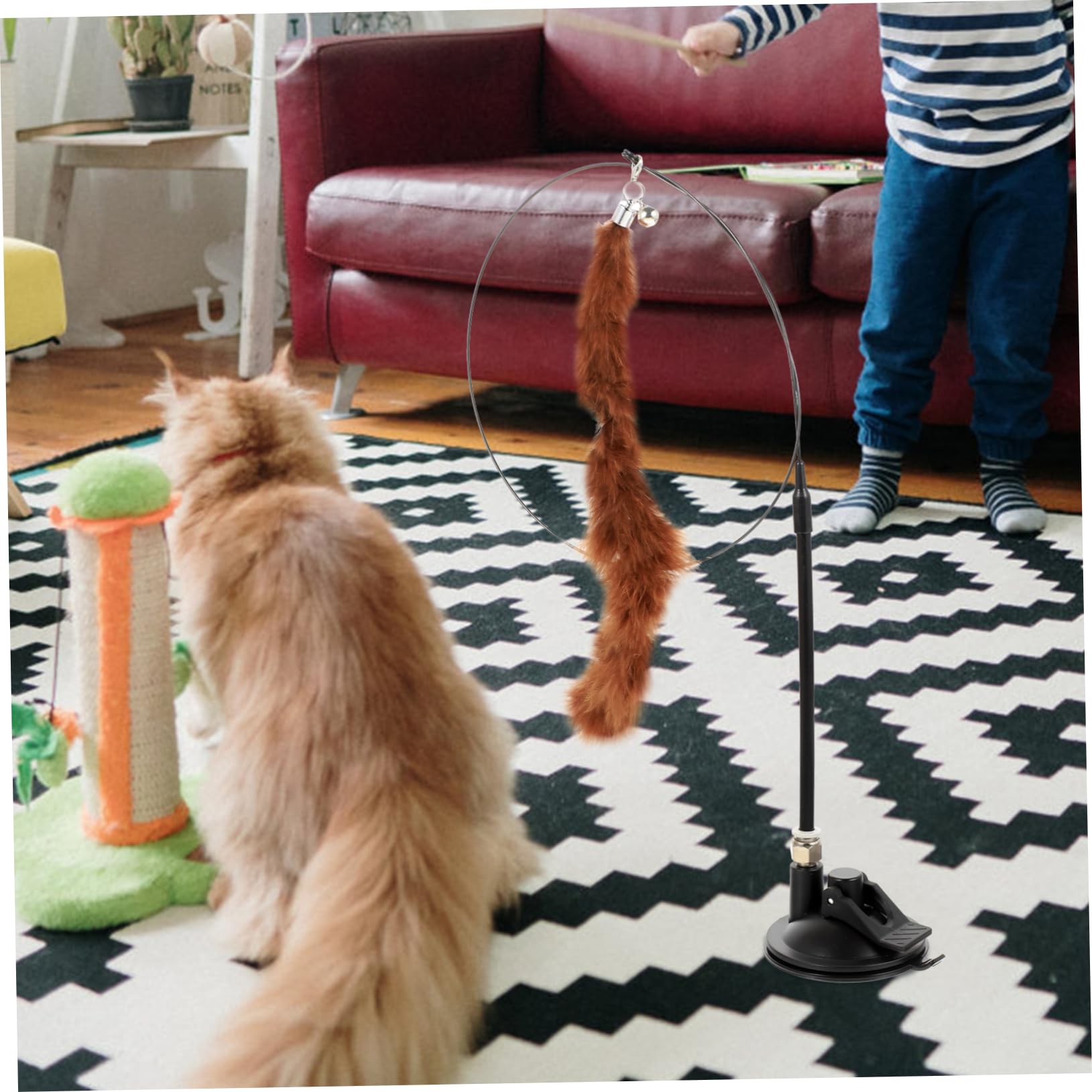 DOITOOL 24piezas Varita Teaser De para Gatos Interactivo De Ventosa Juguete para Aliviar Estrés y Fomentar Ejercicio Mascotas