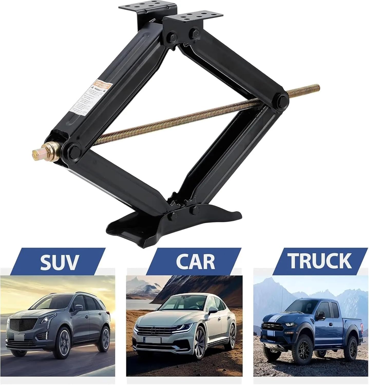 Manual Jack, RV Trailer Stabilizer Jacks Heavy Duty 24" 7500LBS Capacity Trailer Leveling Jack with Stable Base for Trailer Camper RV Truck(2 Packs)