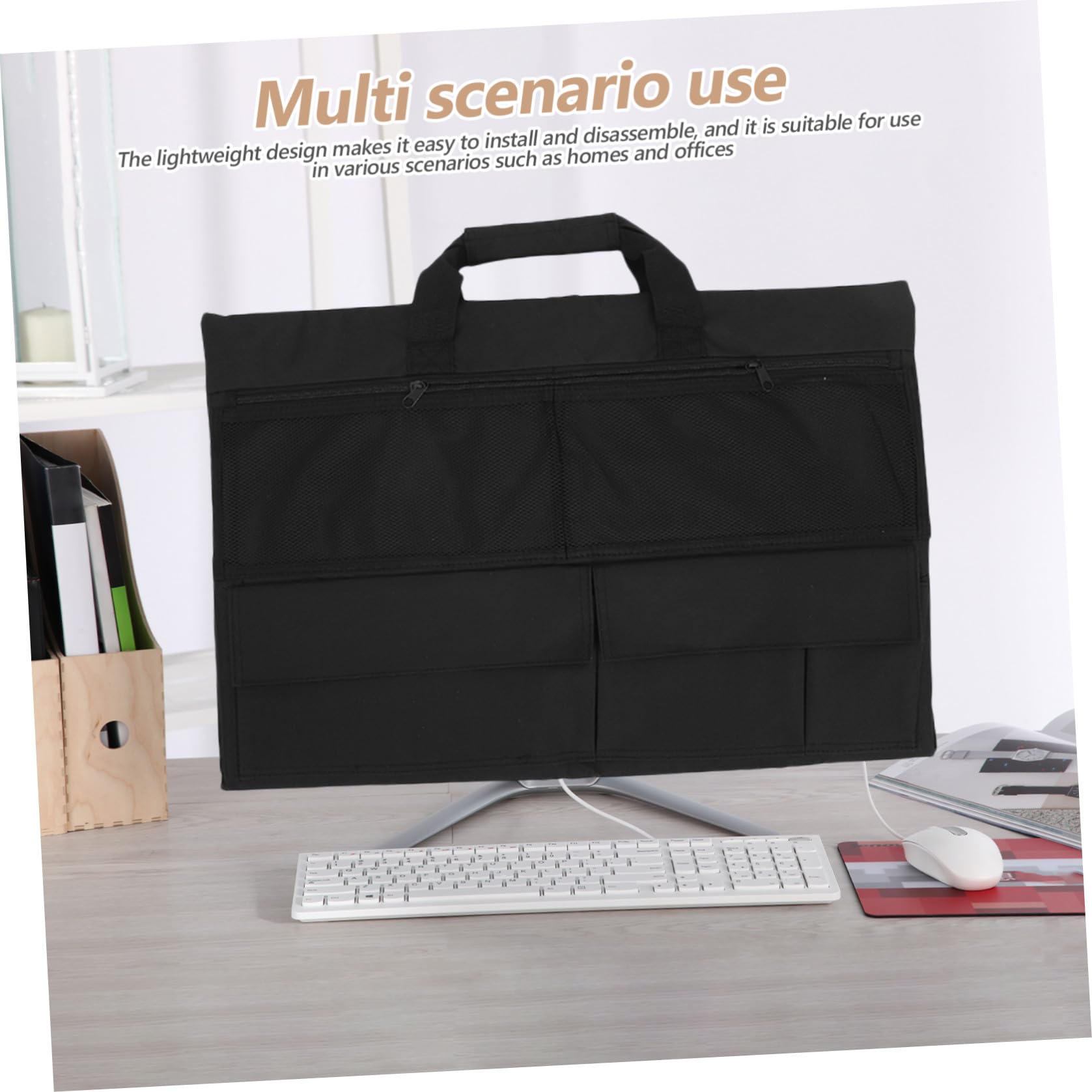 Copertura Antipolvere Elastica per Monitor Computer Copertura Protettiva Antistatica Riutilizzabile Adatta per Schermi Lcd da Protezione per Desktop Uso in Ufficio e Casa