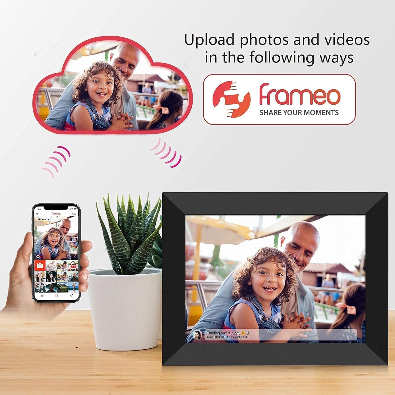 Flash Sale FRAMEO WiFi Digital Picture Frame 10 Inch IPS Touch Screen 2048x1536 2K Ultra-Clear Display, 16GB Storage, Auto-Rotate, Easy Setup to Share Photos & Videos via Free App from Anywhere Best Deal Cheap 🛒 FRAMEO WiFi Digital Picture Frame 10 Inch IPS Touch Screen 2048x1536 2K Ultra-Clear Display, 16GB Storage, Auto-Rotate, Easy Setup to Share Photos & Videos via Free App from Anywhere