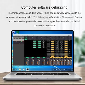 Professional Digital Audio Processor, 32-bit Karaoke Processor With 16 Pre-stored Modes, Pc Interface, Prevent Howling, Dsp Stage Sound Equipment Speaker, For Home Reverberator, Stage, Church