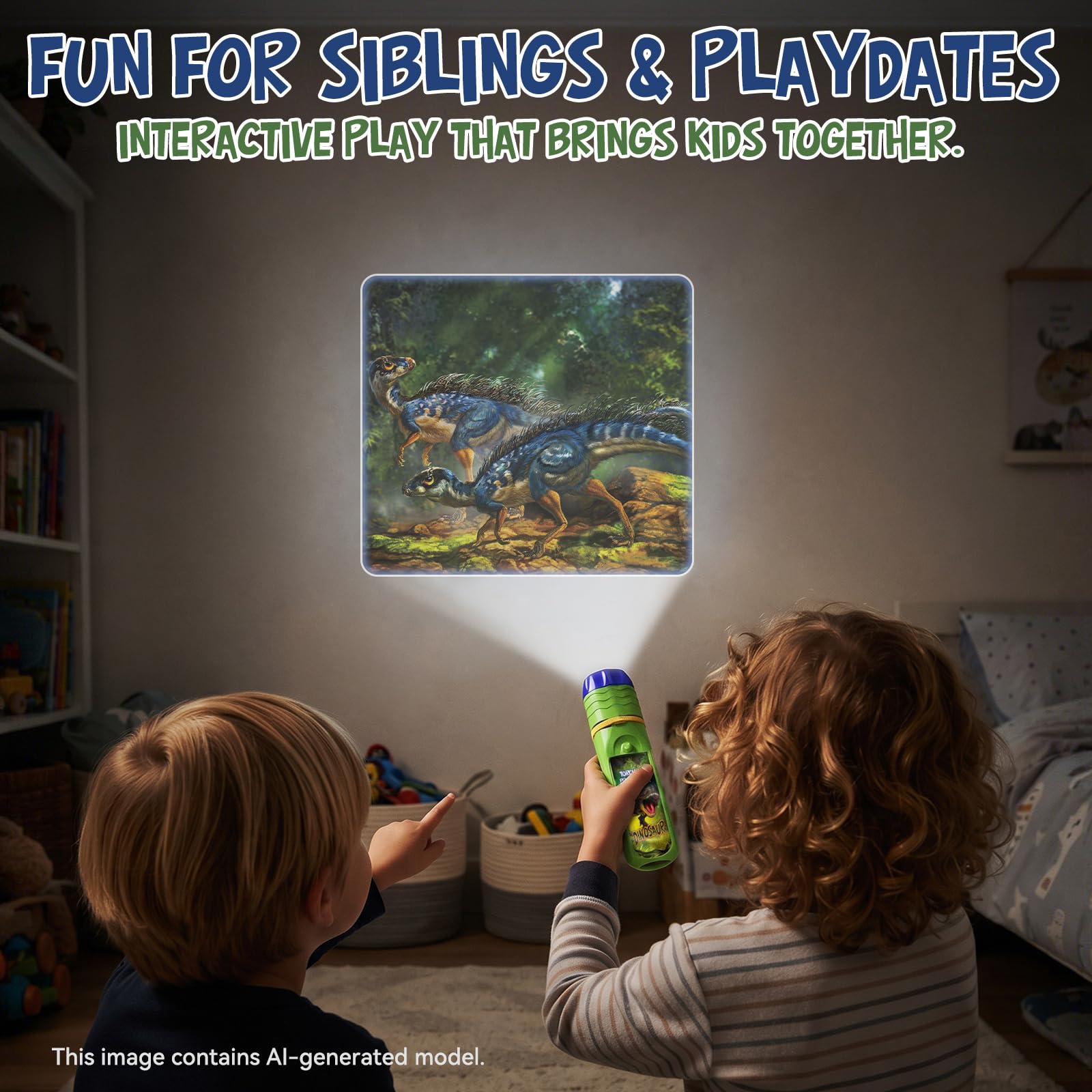 Dinosaur Projector Flashlight for Kids - 3-7 Years -14 Dinosaur Projector Flashlight for Kids - 3-7 Years -14