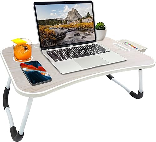 Miniatura 1 de Mesa para portátil para cama blanca