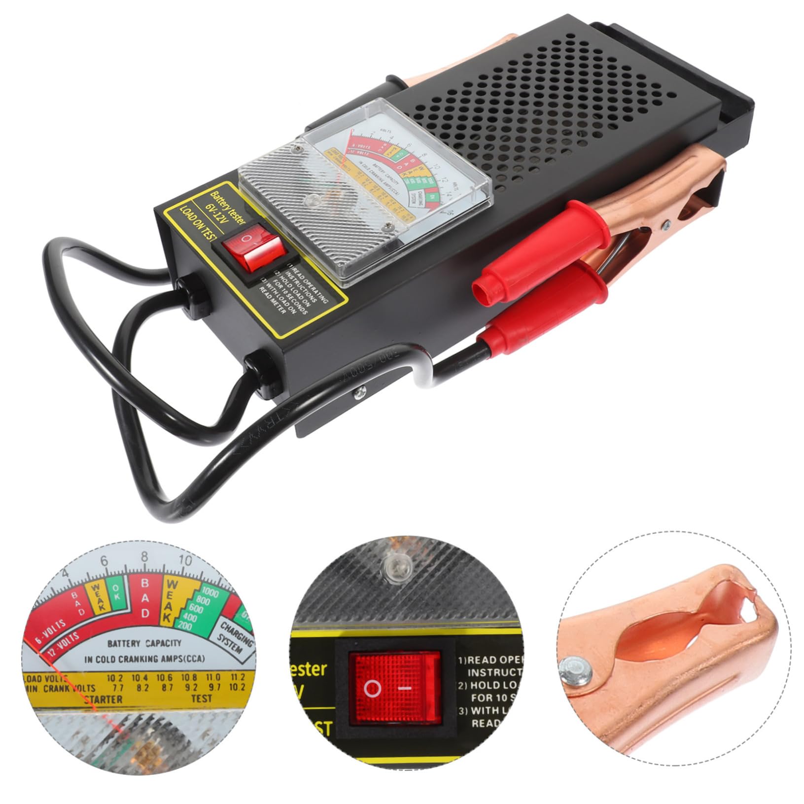 Tester Batteria Auto in Plastica per Batteria Agm e Avviamento