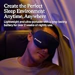 Therabody Sleep Mask Ultra-Comfortable, 100% Blackout Sleep Eye Mask with Gentle Eye Massager Vibration for Deep Sleep & Self Care - Facial Massager for Women & Men