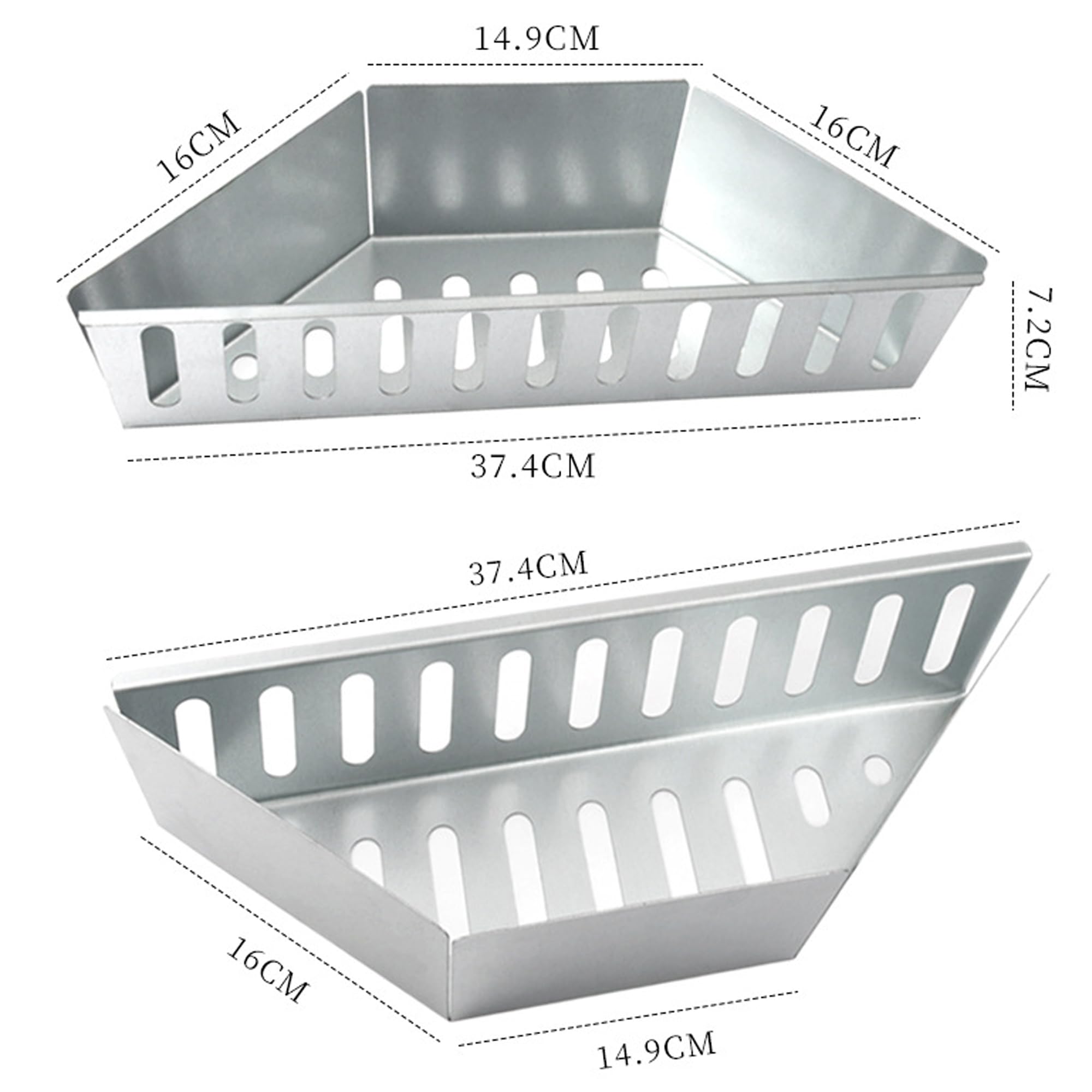 Cestino per Carbonella da Barbecue in Acciaio Inox BBQ Charcoal Basket, Pezzi per un Calore Uniforme Nella Griglia Del Bollitore, Cestino Di Carbone, Facile Da Pulire e Sovrappostibile