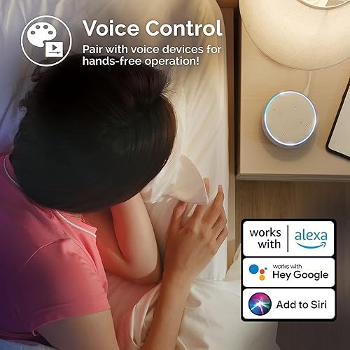 Miniatura 3 de Satco S11275 Starfish A19 Bombilla LED inteligente LED que cambia de color, funciona con Siri, Alexa, Google Assistant, SmartThings, 2700K-5000K,