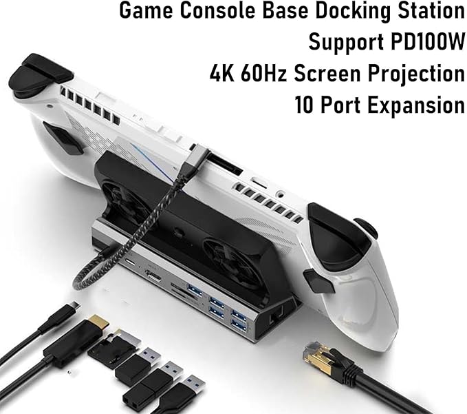 Vikye 10 en 1 Hub USB-C con Enfriamiento para Steam Deck ROG Ally miniatura 8
