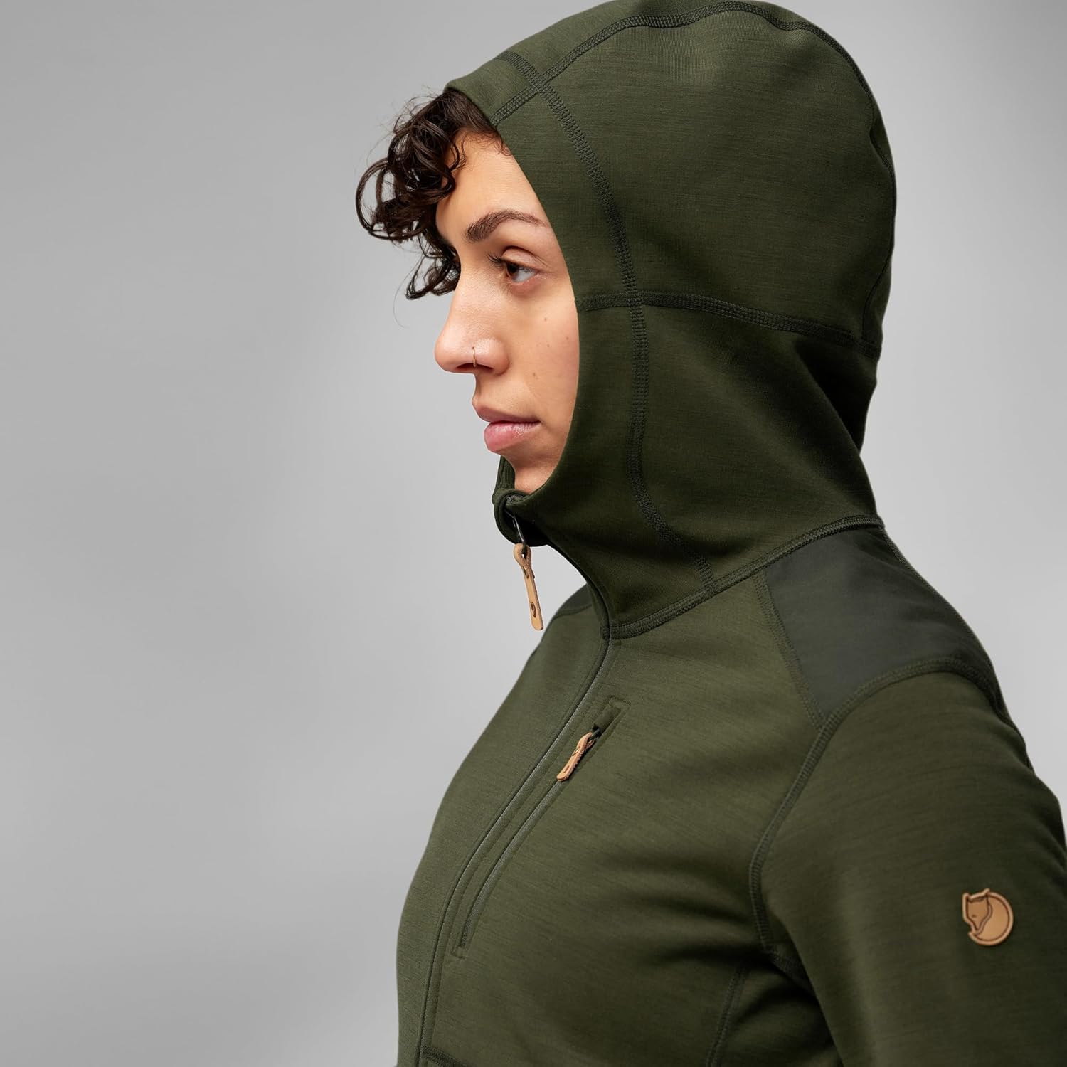 Fjällräven Keb Fleece Women's Hooded Jacket - Insulated Fleece, Breathable Warmth, Durable Construction - Hiking, Trekking