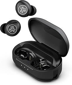 JLab JBuds Air Pro Cuffie Bluetooth In Ear con Tile Tracker Integrato, Auricolari Senza Fili, 36H+ di Autonomia, IP55 True Wireless Earbuds con Suono Personalizzabile EQ3, Custodia Ricarica