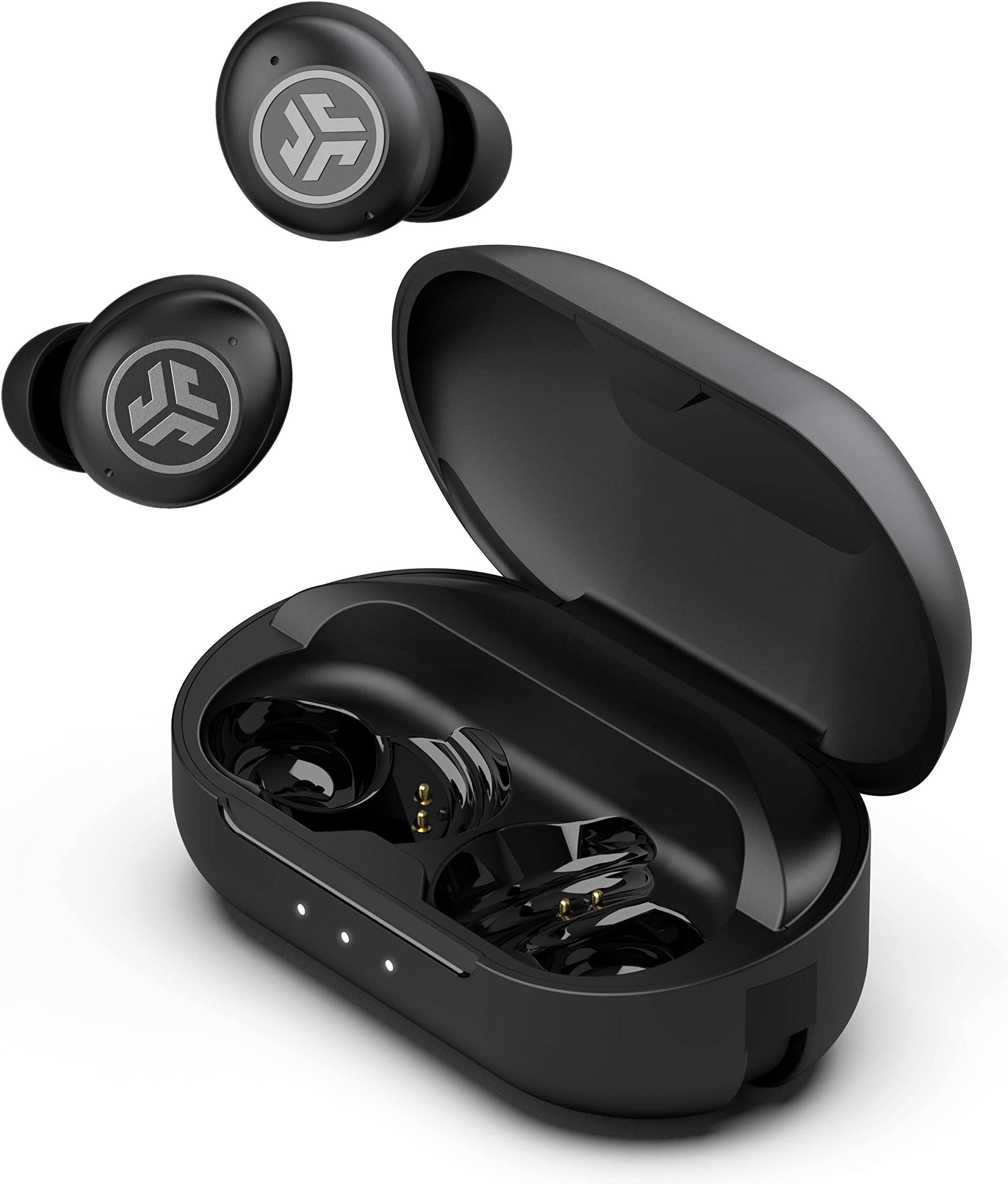 JBuds Air Pro True Wireless Earbuds, Black, Bluetooth Multipoint, Auto Play & Pause, Dual Connect, IP55 Sweat & Dust Resistance, Be Aware Audio for Safety, Custom 3 EQ Sound Settings