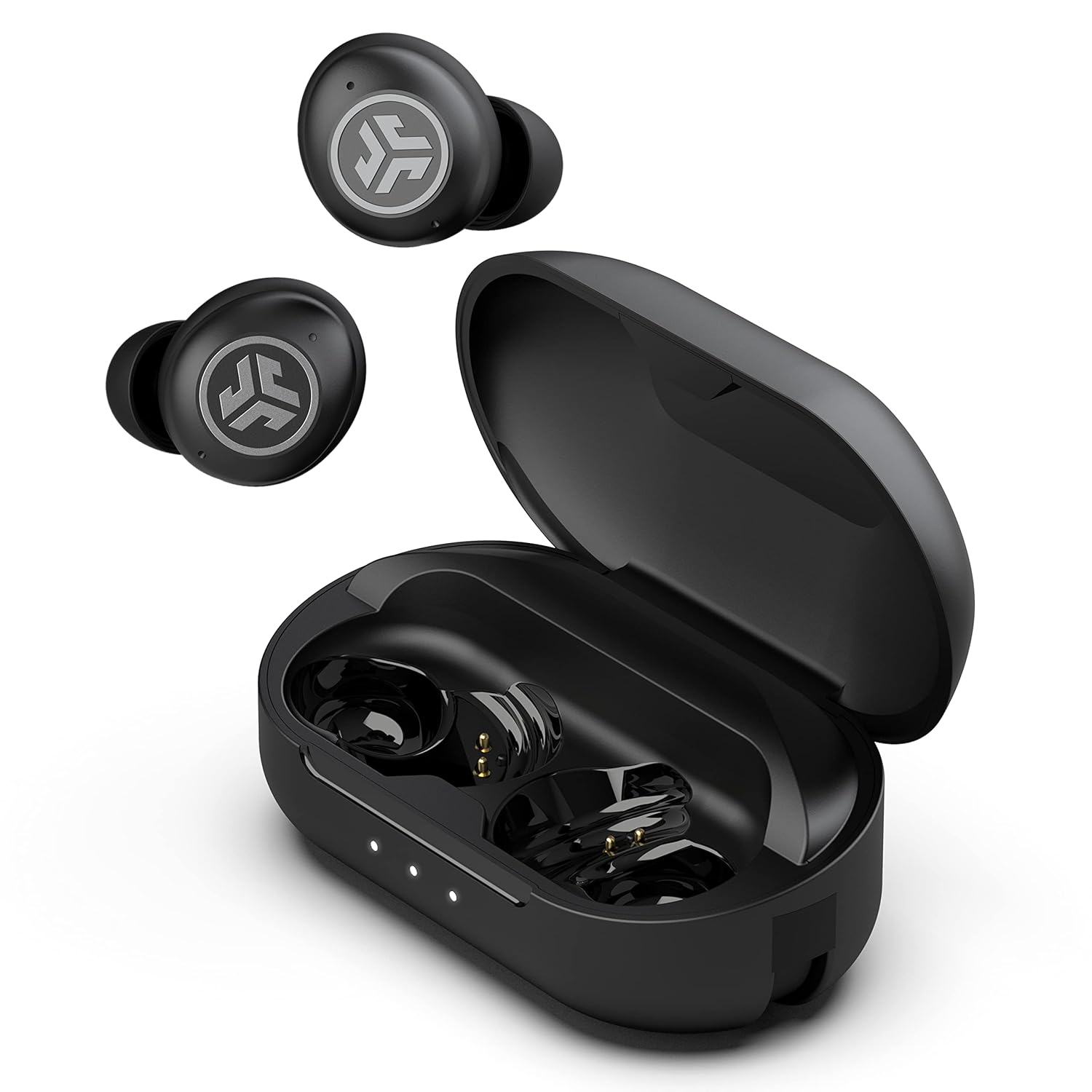 JLab Air Pro True Wireless Earbuds Bluetooth Multipoint Auto Play & Pause Dual Connect Ip55 Sweat & Dust Resistance Be Aware Audio for Safety Custom 3 Eq Sound Settings Air Black