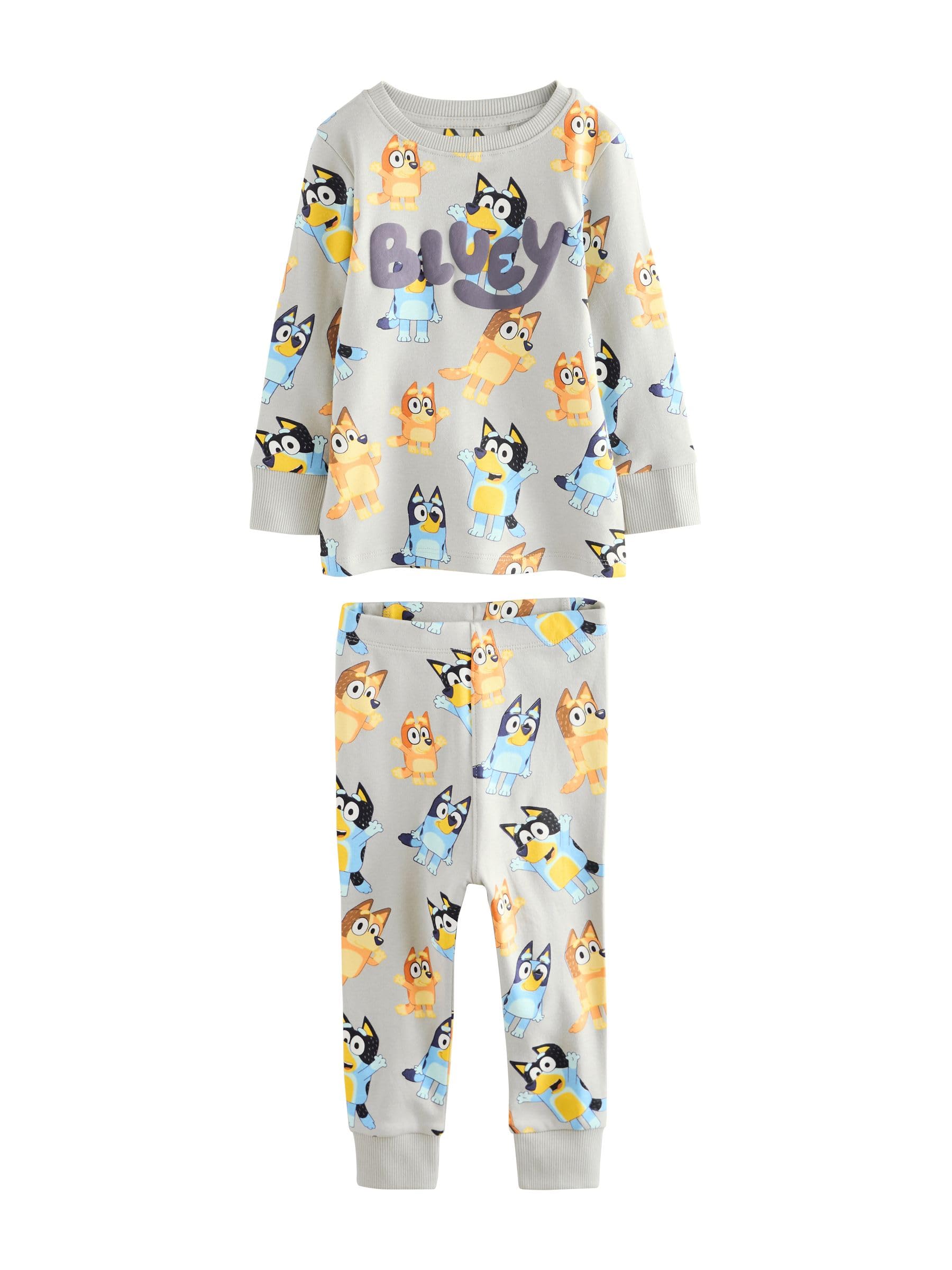 NEXT Jungen Bluey Snuggle Schlafanzüge, 2er-Pack