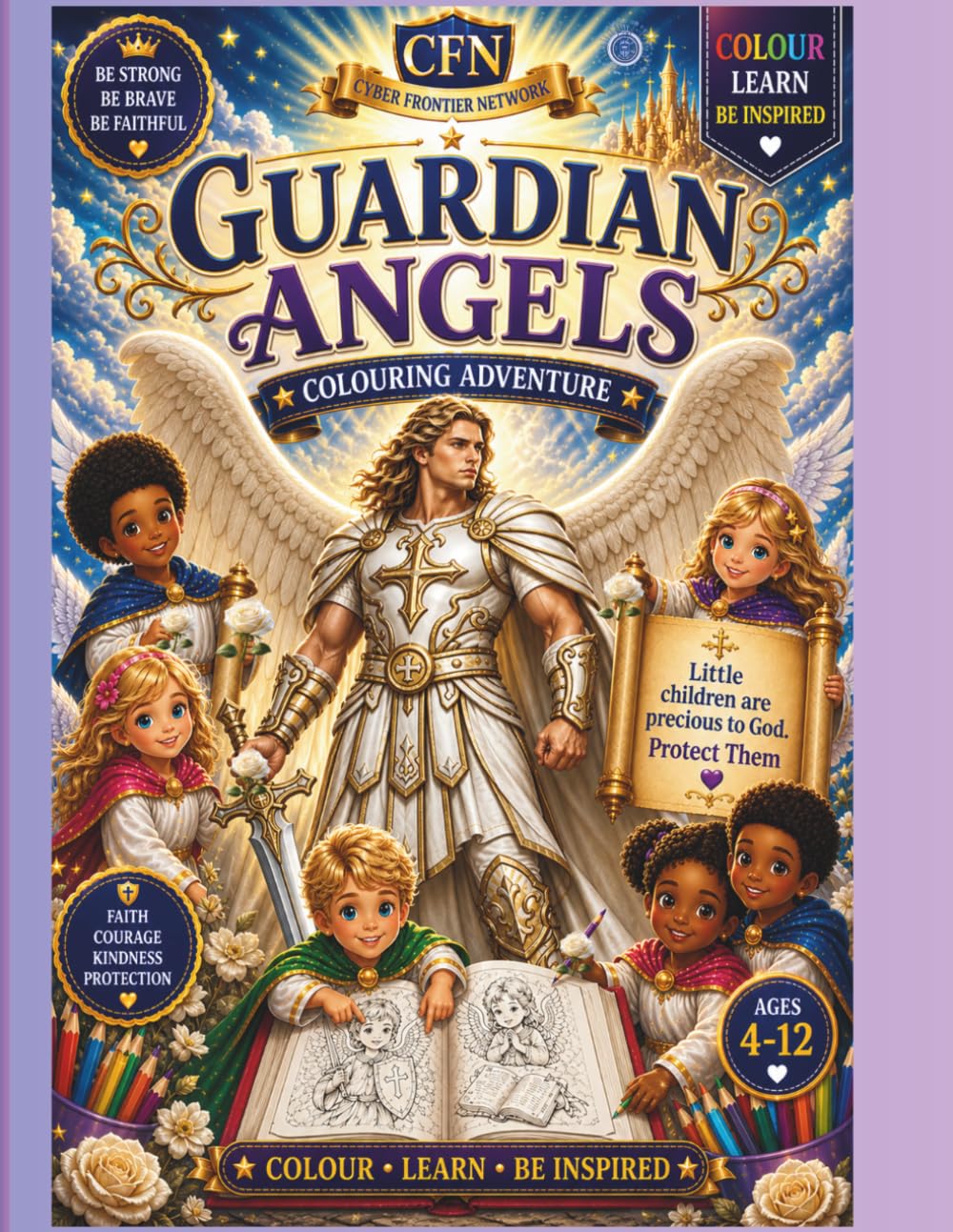 Guardian Angels Colouring Adventure for Children Ages 4–12: A Faith-Filled Colouring Journey of Courage, Kindness and Divine Protection for Children
