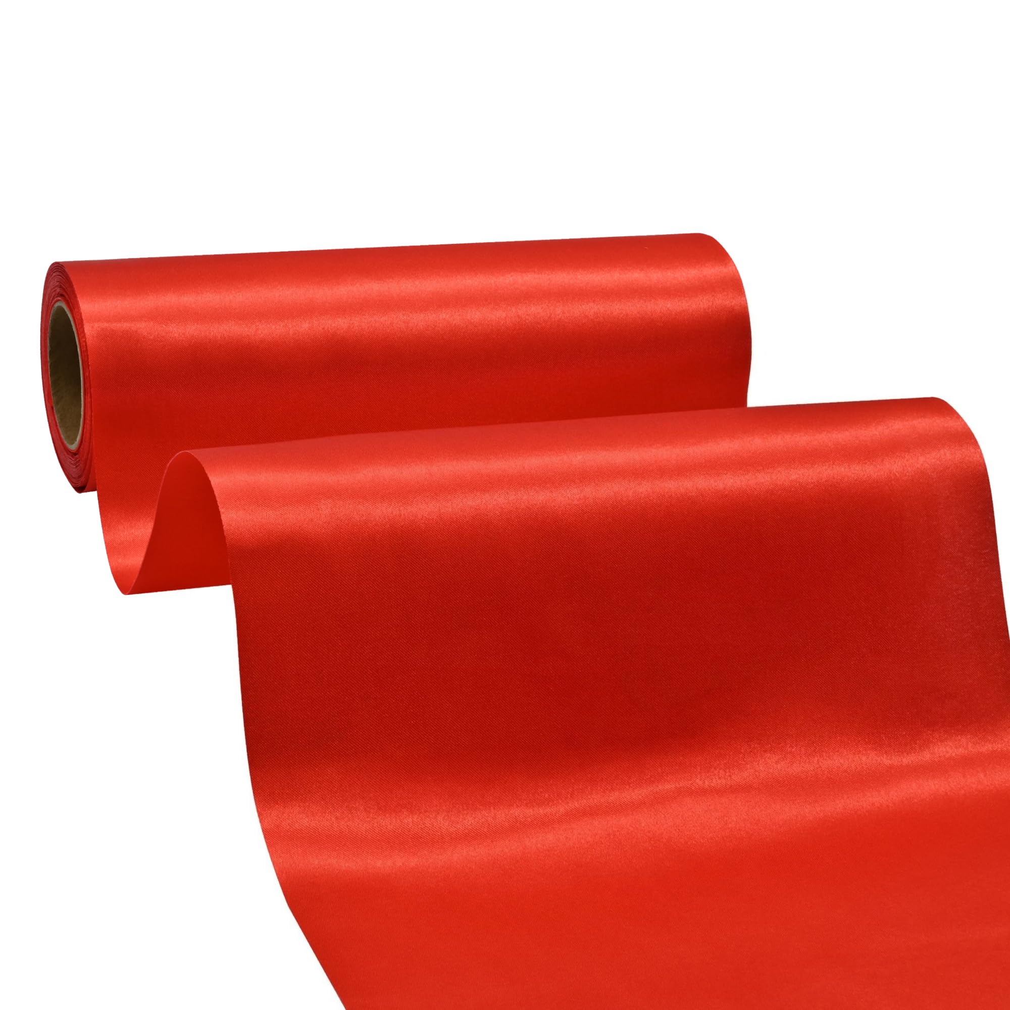 Amazon.com: BVIEAKD Wide Red Satin Ribbon 8 Inch x 25 Yards Solid ...