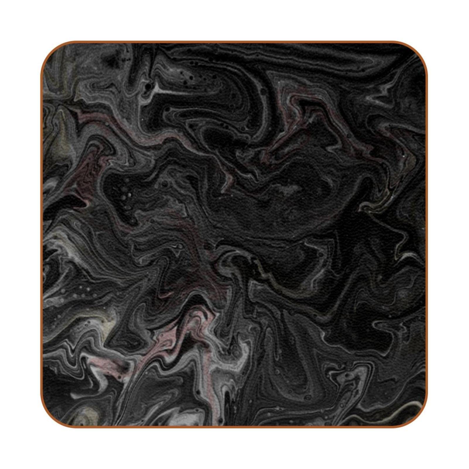 Dessous de verre carrés texture foncée premium design antidérapant