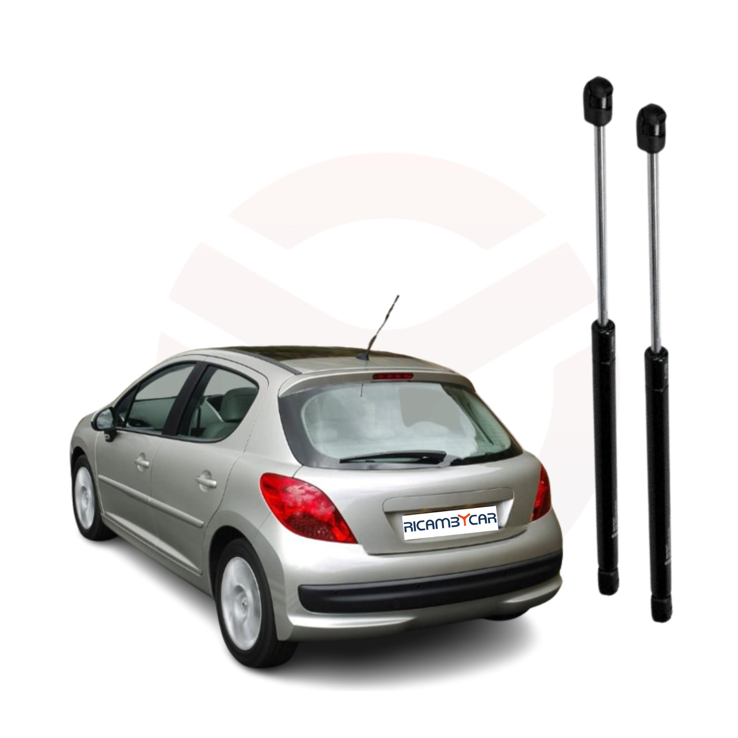 Coppia Molle a Gas Portellone Posteriore Compatibile con PEUGEOT 207 Berlina 2006 > in poi