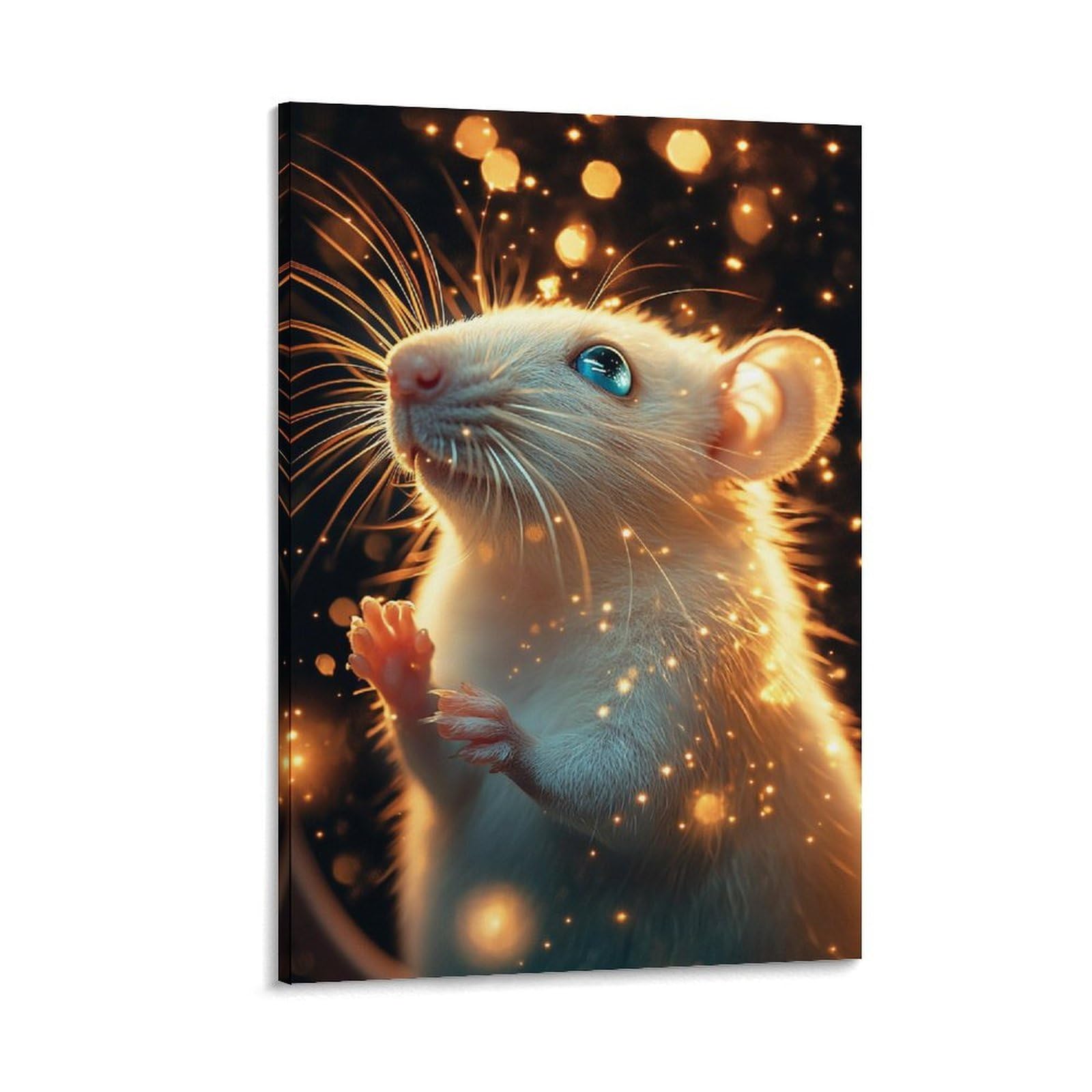 POLIUAWS Verzauberte Ratten-Leuchtbilder für Flur, Wohnzimmer, Kinderzimmer, Mädchen, Jungen, Geburtstagsgeschenk, Wandbilder, 24 x 36 Zoll (60 x 90 cm)