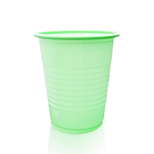 Vasos desechables de plástico de 5 onzas, 1000 unidades (verde menta)