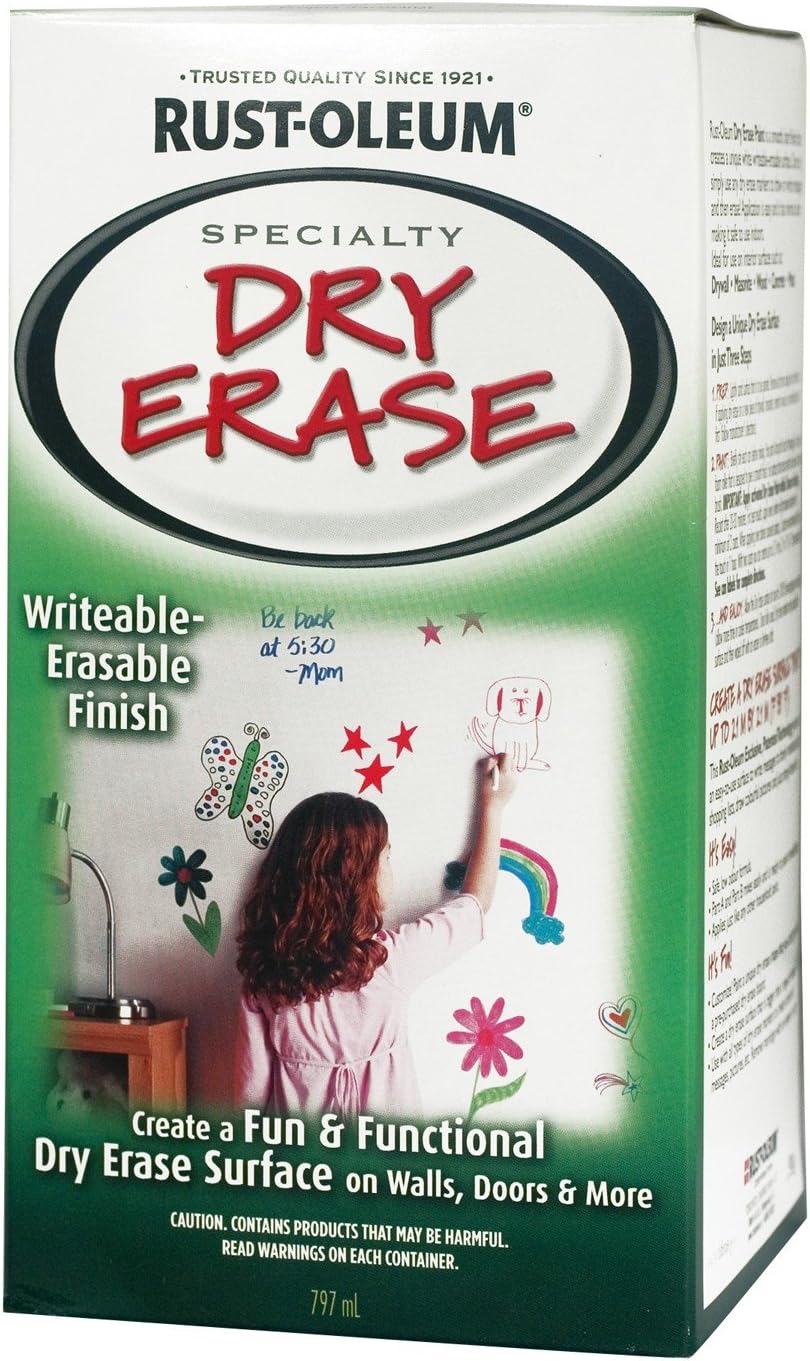 RustOleum SPECIALTY Dry Erase, White Kit (242673), House Paint