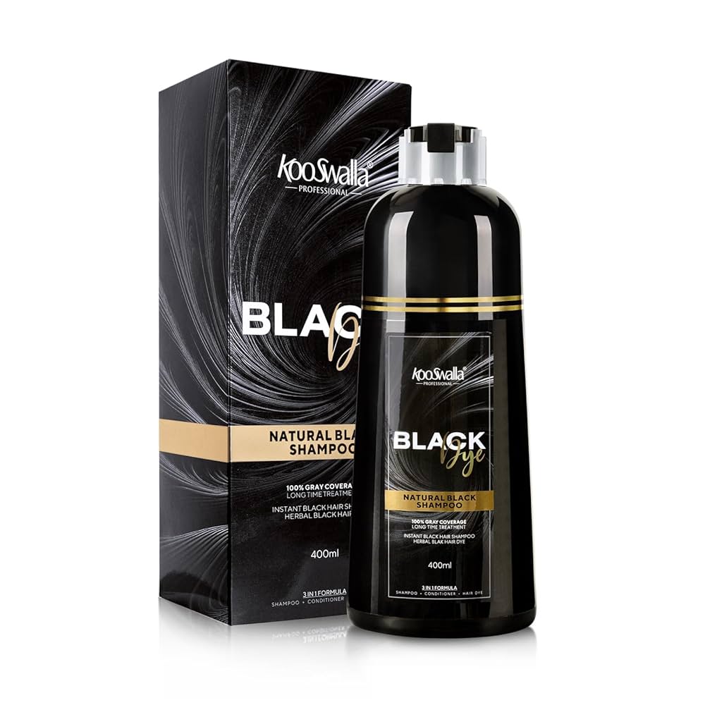 Amazon.com : KooSwalla Black Hair Dye Shampoo for Women Men