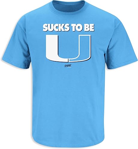 Miniatura 1 de Camiseta Sucks to Be U (Anti-Miami) para fanáticos de la universidad de Carolina del Norte (SM-5XL)