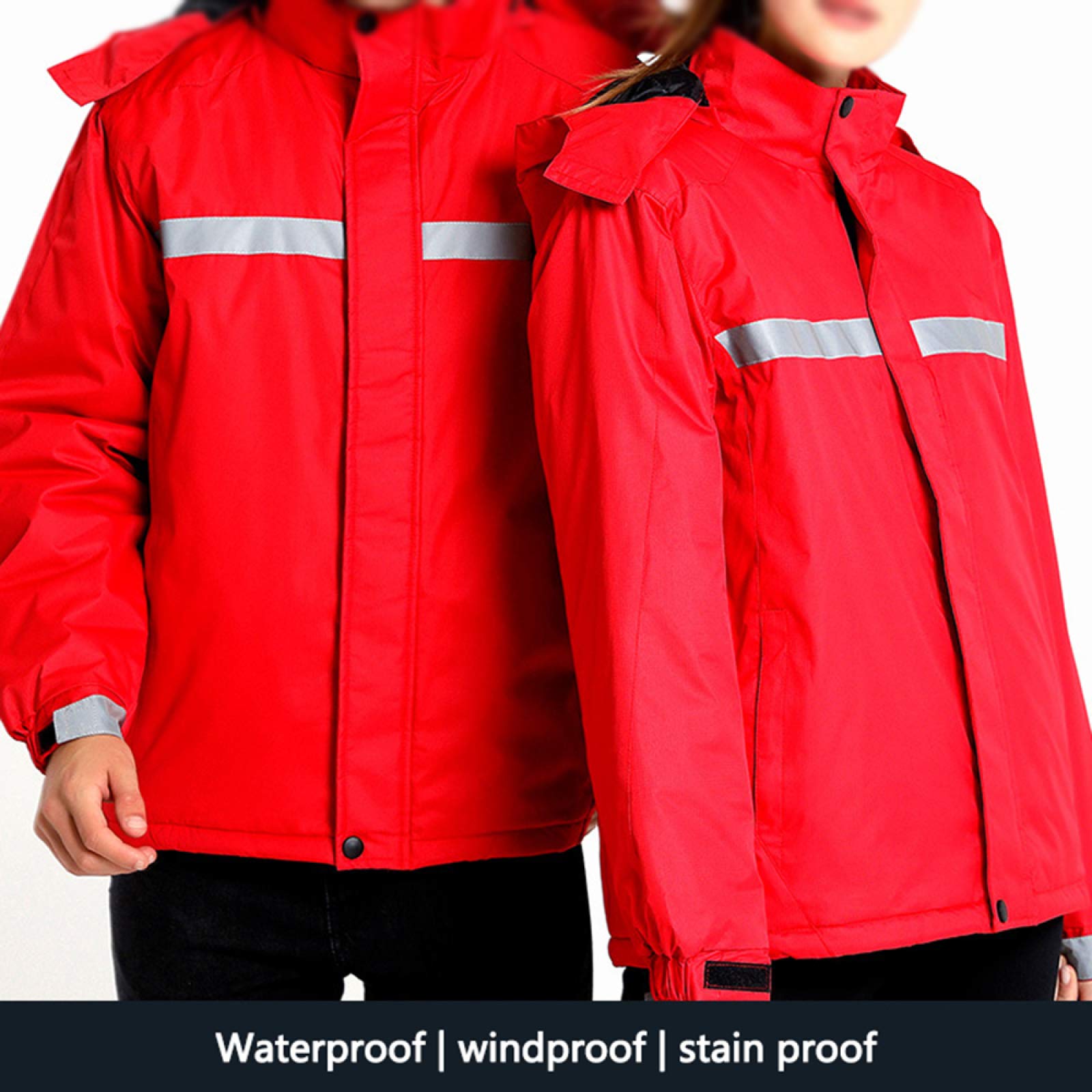 Amazon.co.jp: ウィンタージャケットとベルベットの暖かい登山スーツ