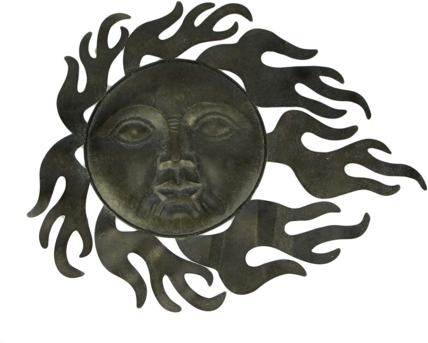 Home & Garden Garden Plaques & Signs Radiant Sun Face Celestial Metal Wall Art Decor Sunburst