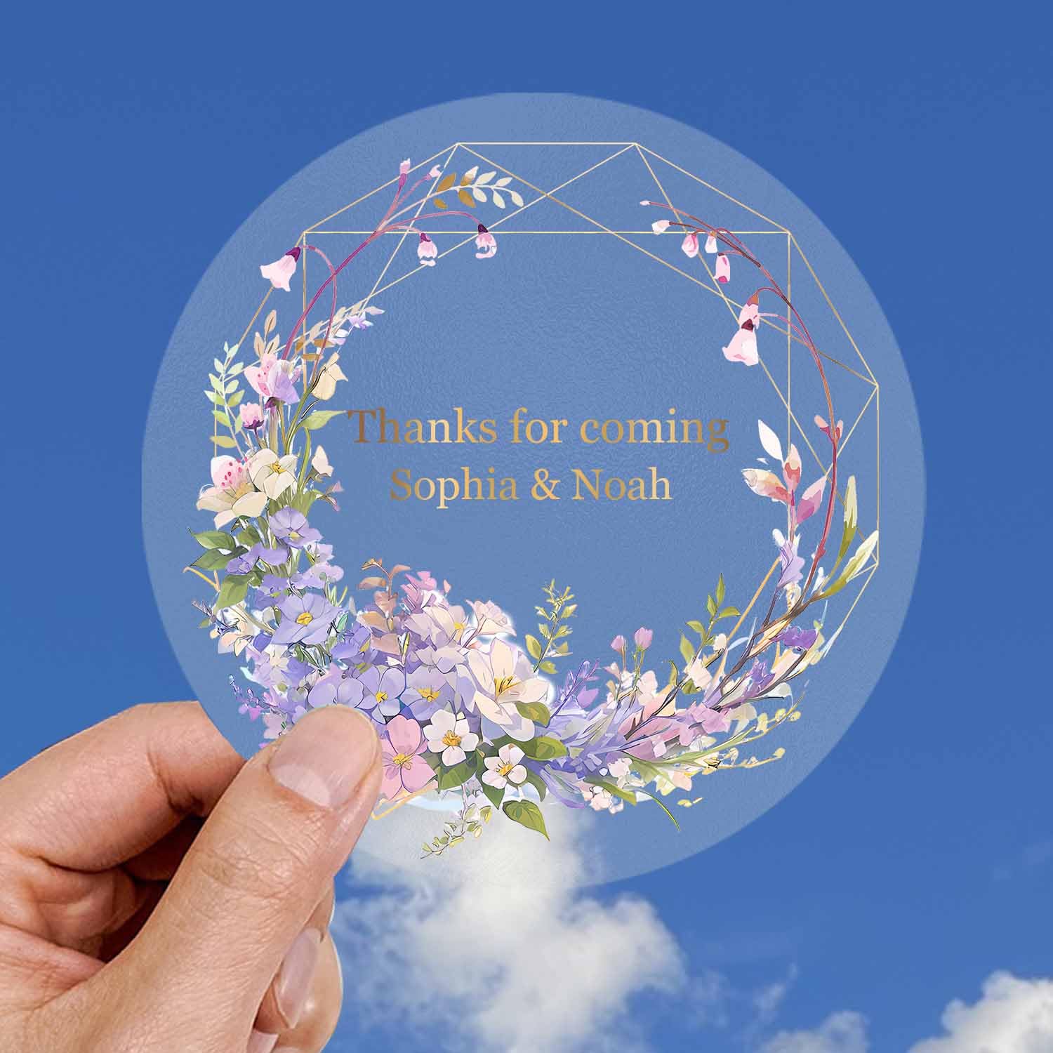 Jishiletao Personalized Business Logo Stickers and Name Tags Waterproof Thank You Stickers for Wedding Favors with Your Design