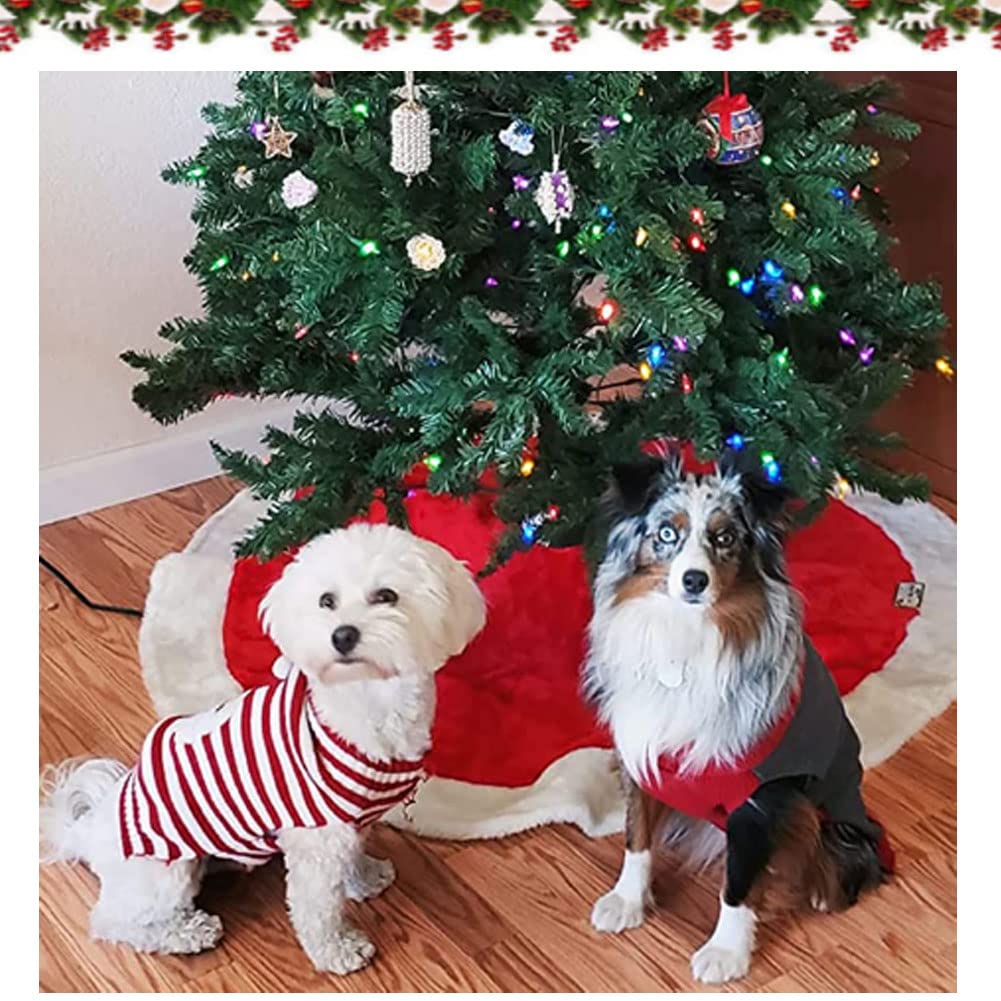 Abrlo - maglione invernale natalizio per cani, in cotone, per feste di Natale, regalo per cani